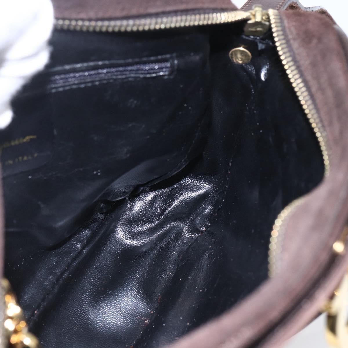 Salvatore Ferragamo Salvatore Ferragamo Gancini Shoulder Bag Suede Size ONE SIZE - 19 Thumbnail