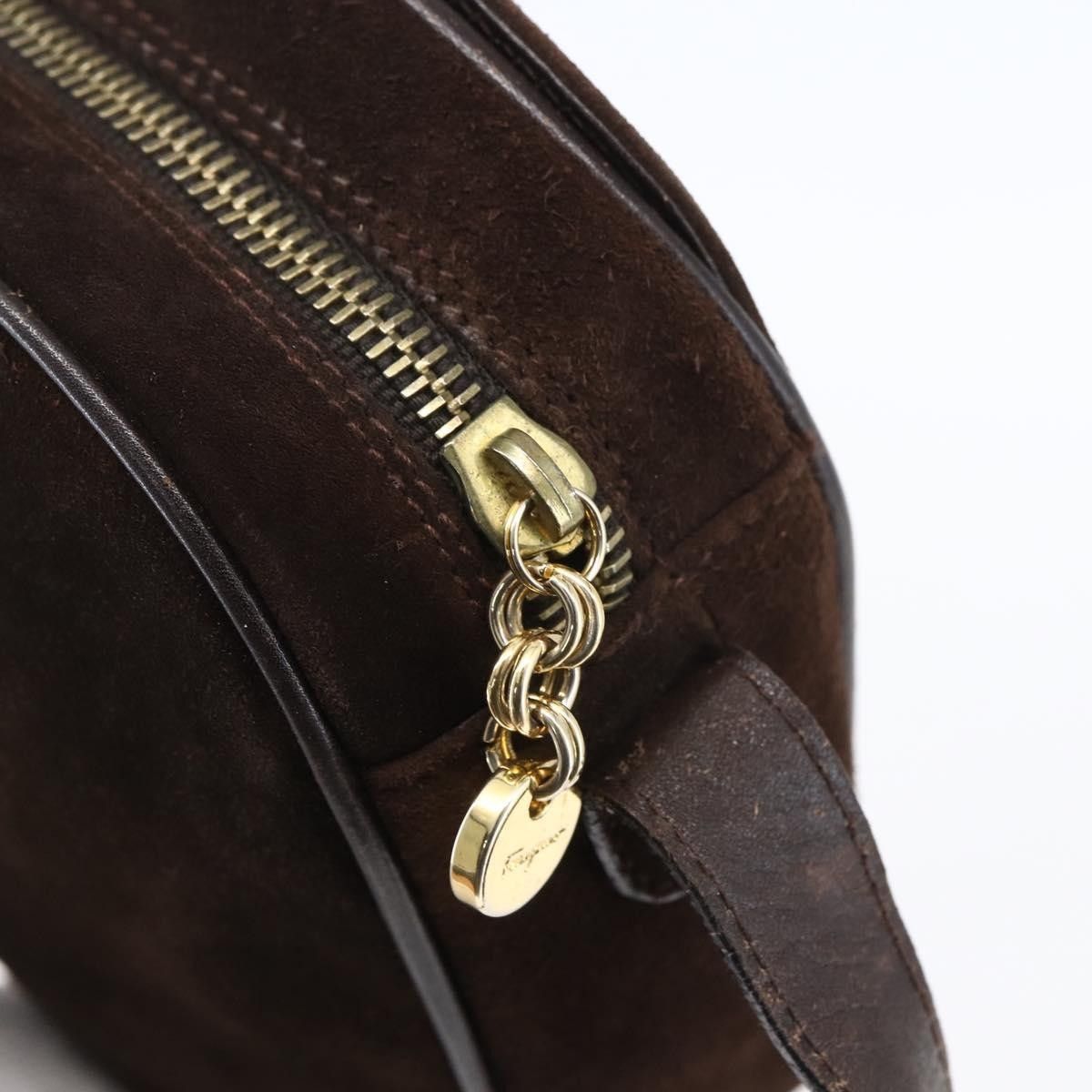 Salvatore Ferragamo Salvatore Ferragamo Gancini Shoulder Bag Suede Size ONE SIZE - 12 Thumbnail
