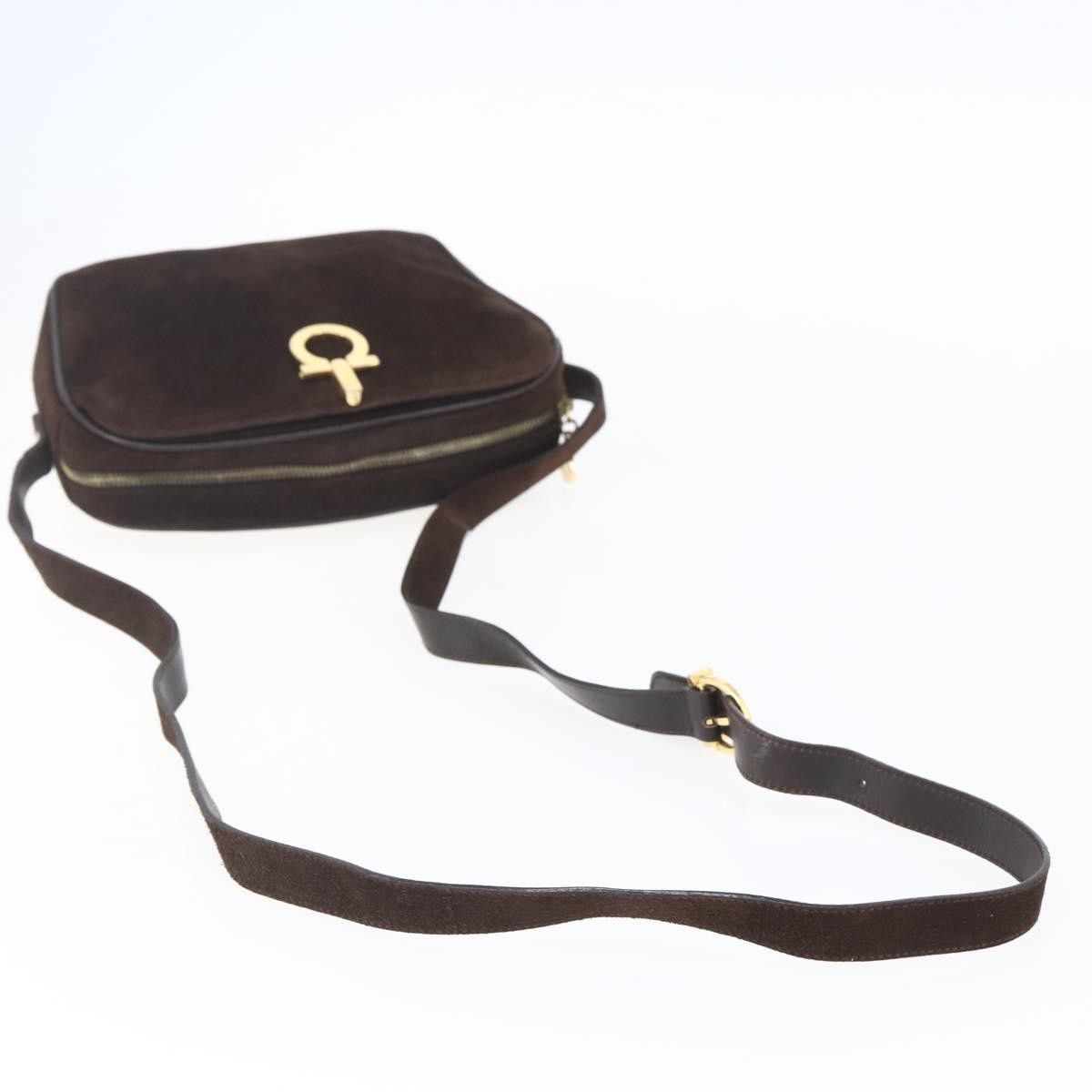 Salvatore Ferragamo Salvatore Ferragamo Gancini Shoulder Bag Suede Size ONE SIZE - 7 Thumbnail