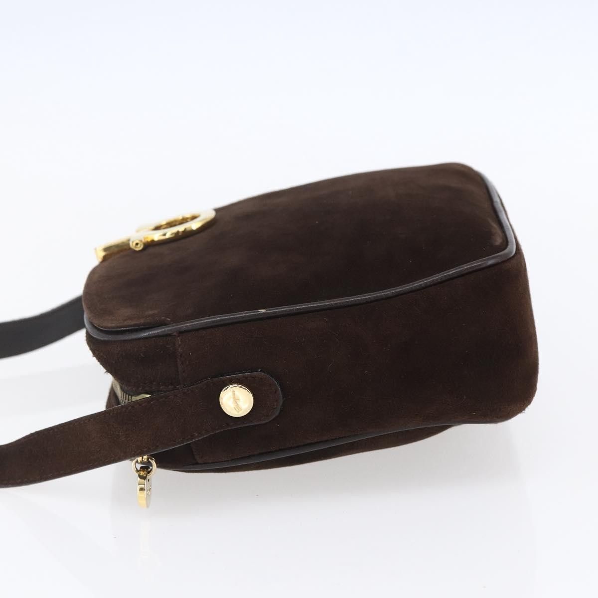 Salvatore Ferragamo Salvatore Ferragamo Gancini Shoulder Bag Suede Size ONE SIZE - 3 Thumbnail