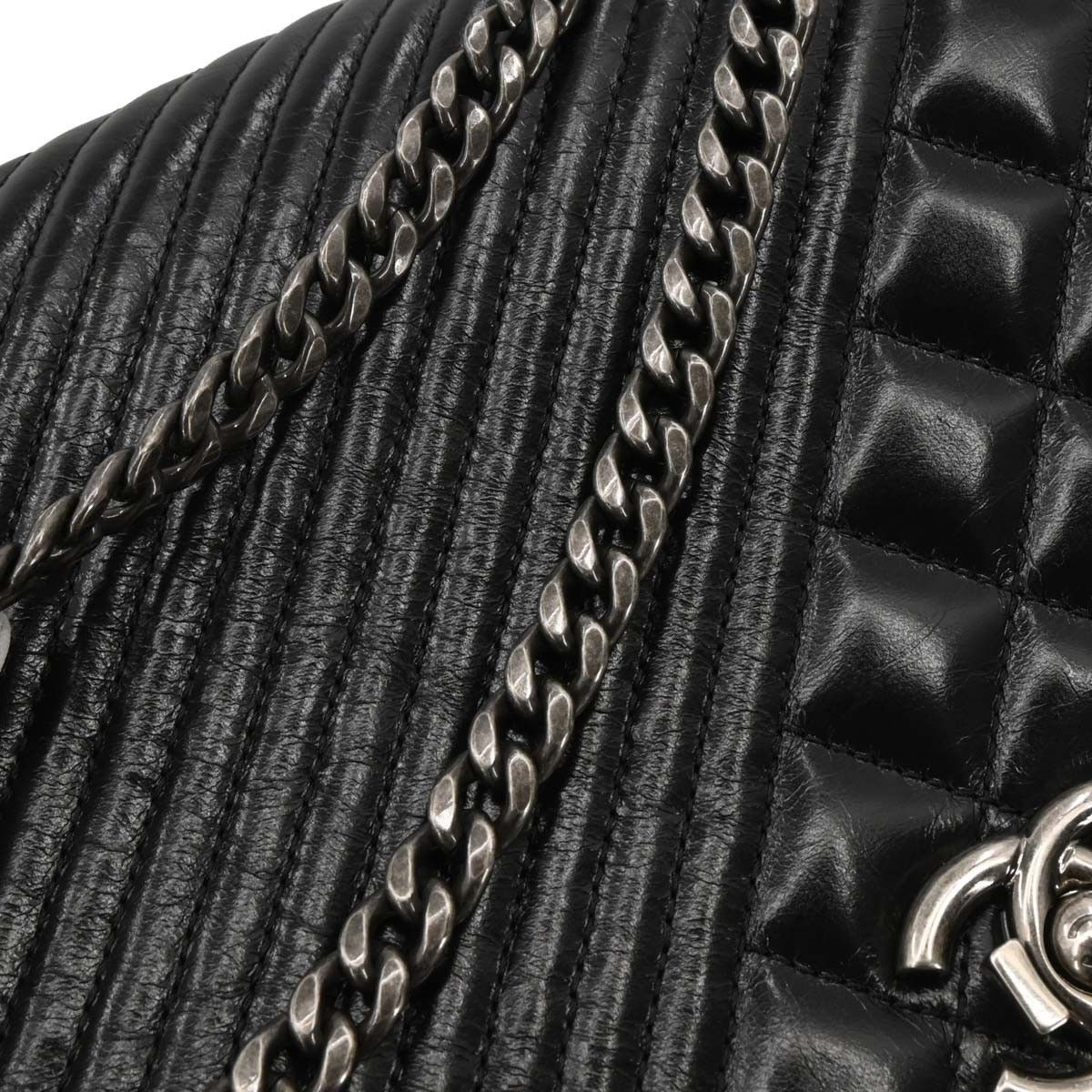 Chanel Chanel Coco Boy Flap Bag Quilted Aged Calfskin Size ONE SIZE - 6 Thumbnail