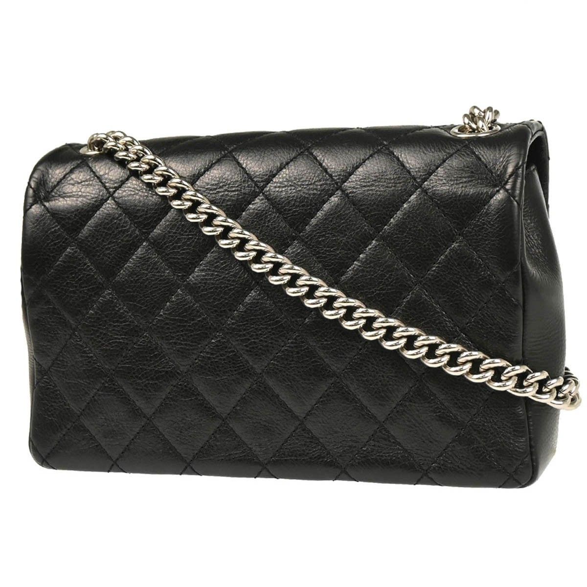 Chanel Chanel Embossed Braid CC Chain Flap Quilted Leather Size ONE SIZE - 2 Thumbnail