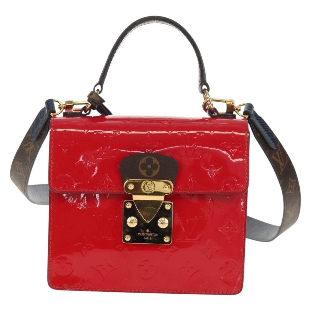 Louis Vuitton Louis Vuitton Spring Street NM Handbag Monogram Vernis with Monogram Canvas Size ONE SIZE - 19 Thumbnail