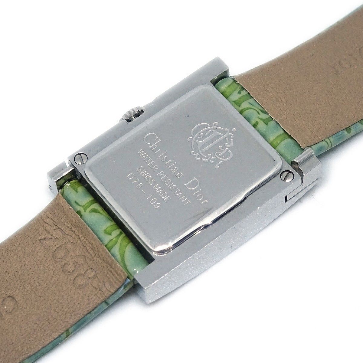 Dior Christian Dior Malice Quartz Watch Stainless Steel and Diorissimo Leather Size ONE SIZE - 4 Thumbnail