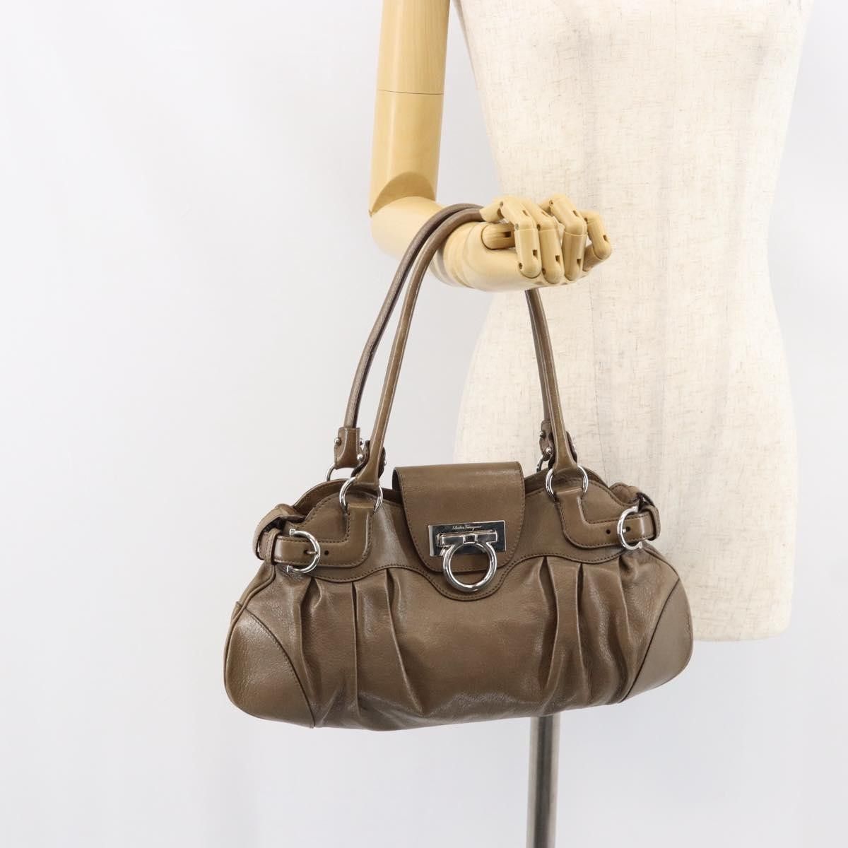Salvatore Ferragamo Salvatore Ferragamo Gancini handbag Leather Size ONE SIZE - 13 Thumbnail