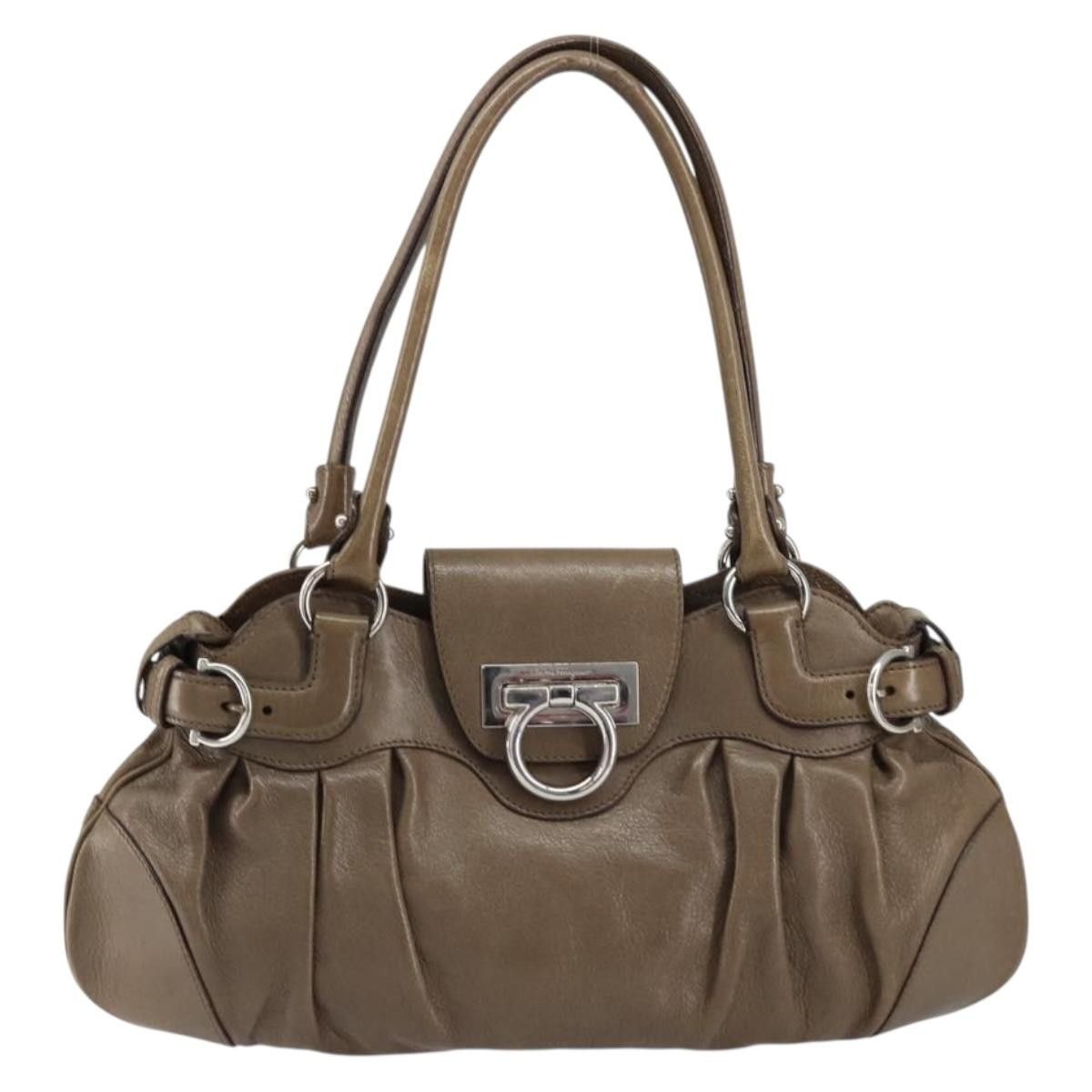 Salvatore Ferragamo Salvatore Ferragamo Gancini handbag Leather Size ONE SIZE - 18 Thumbnail