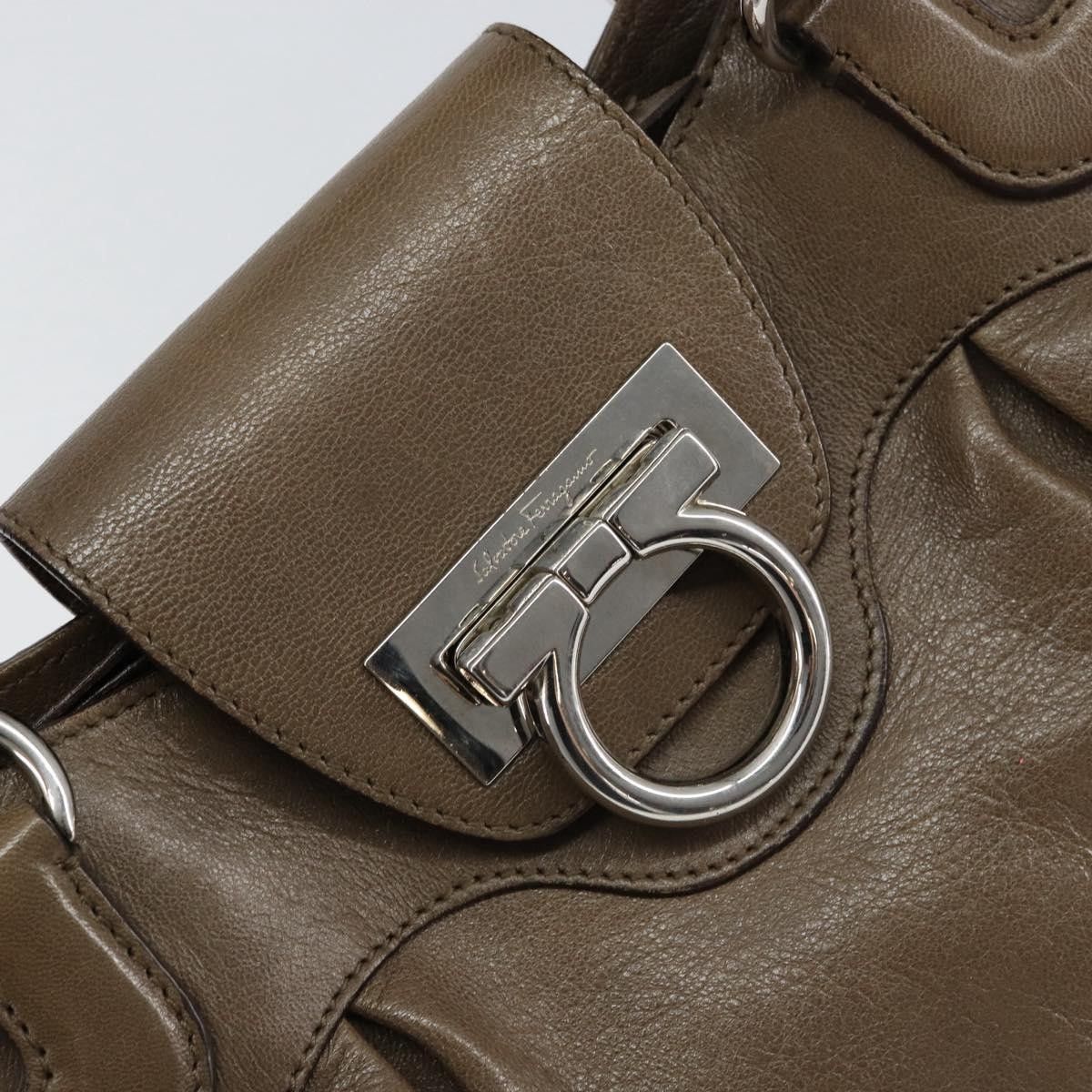 Salvatore Ferragamo Salvatore Ferragamo Gancini handbag Leather Size ONE SIZE - 12 Thumbnail