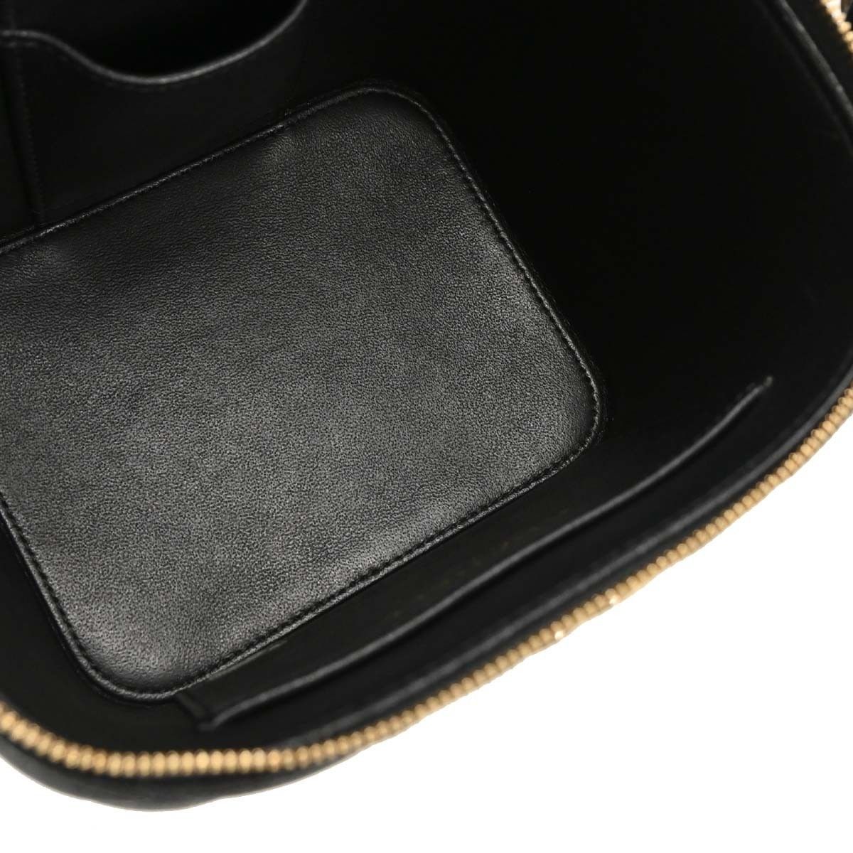 Chanel Chanel CC Top Handle Vanity Case with Chain Quilted Caviar Size ONE SIZE - 3 Thumbnail
