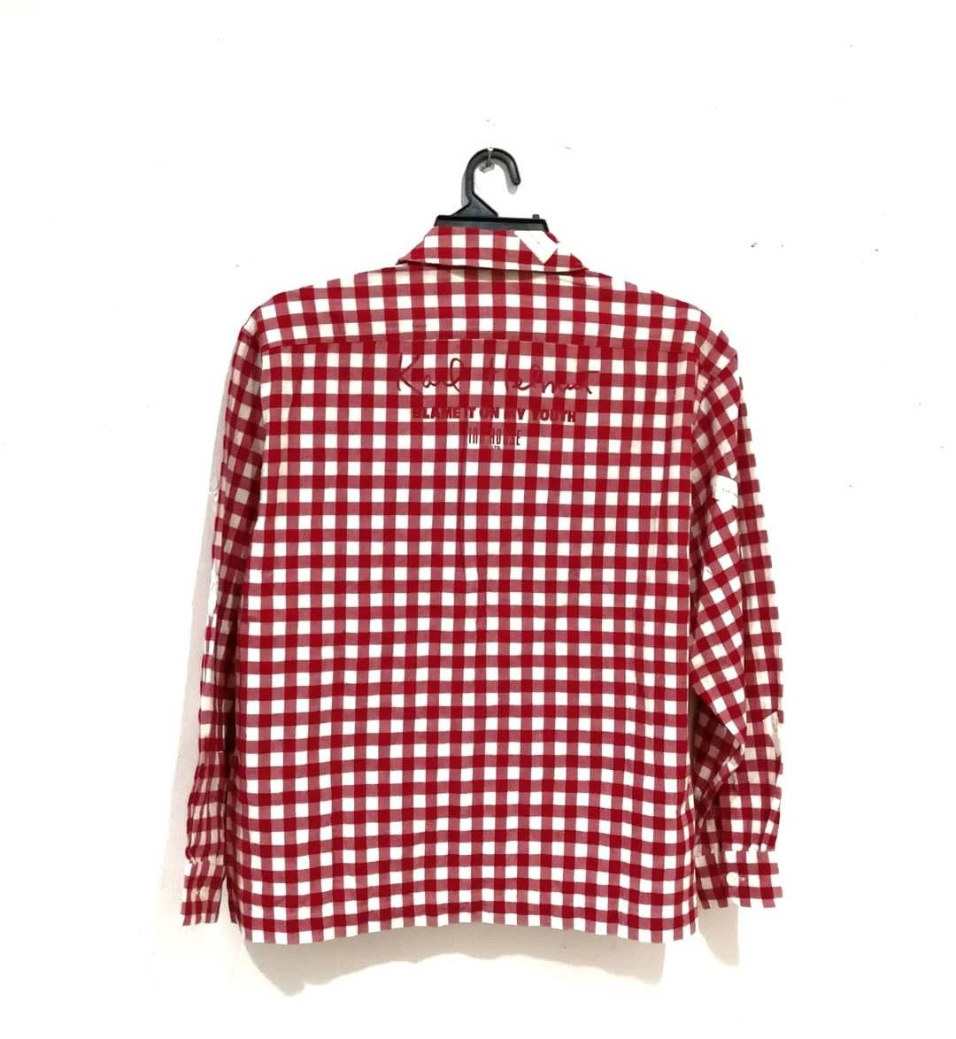 Designer × Karl Helmut Vintage Karl Helmut Checker Long Sleeve With Zip Size US L / EU 52-54 / 3 - 2 Thumbnail