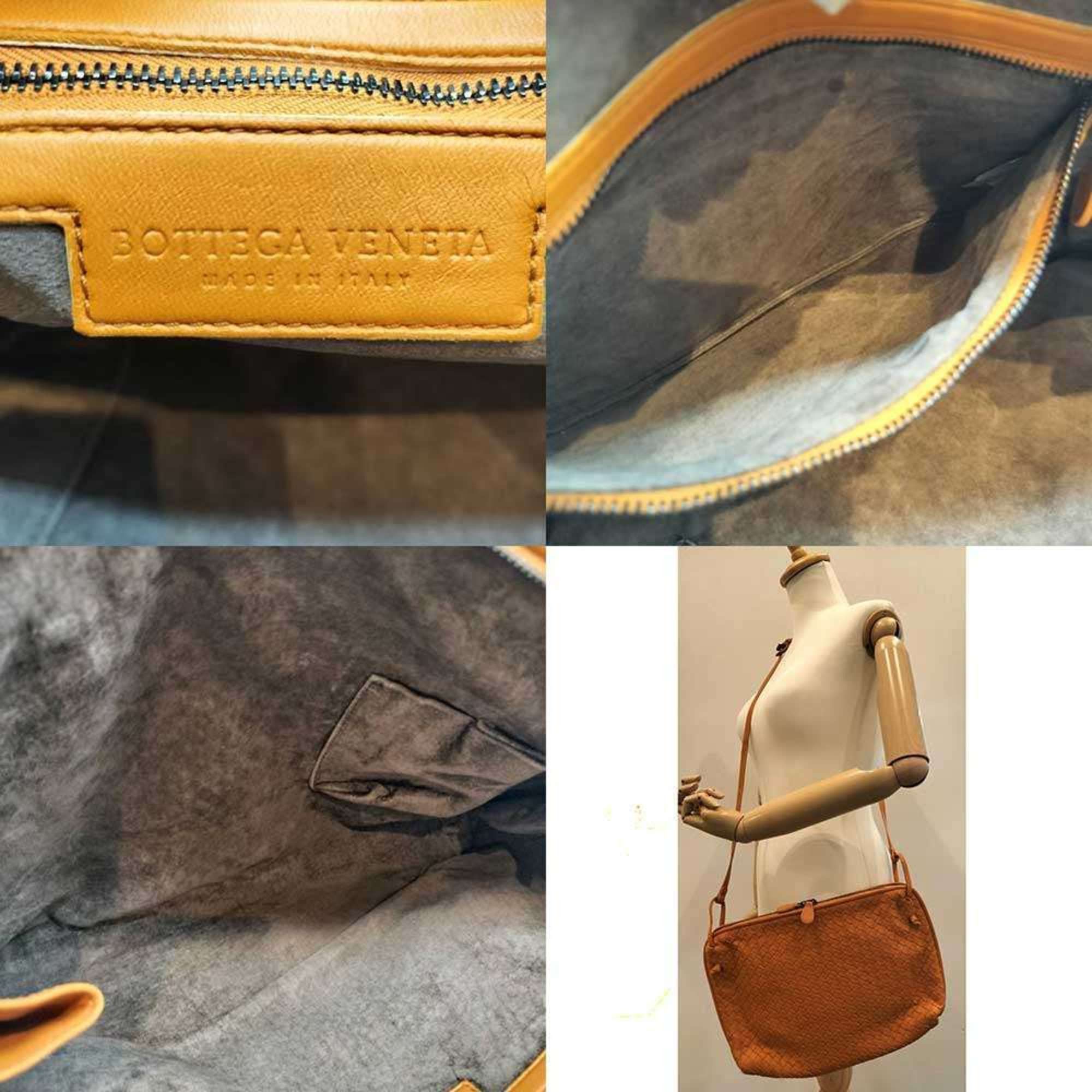 Bottega Veneta Bottega Veneta Shoulder Bag Intrecciato Brown Leather BOTTEGA VENETA Size ONE SIZE - 7 Thumbnail