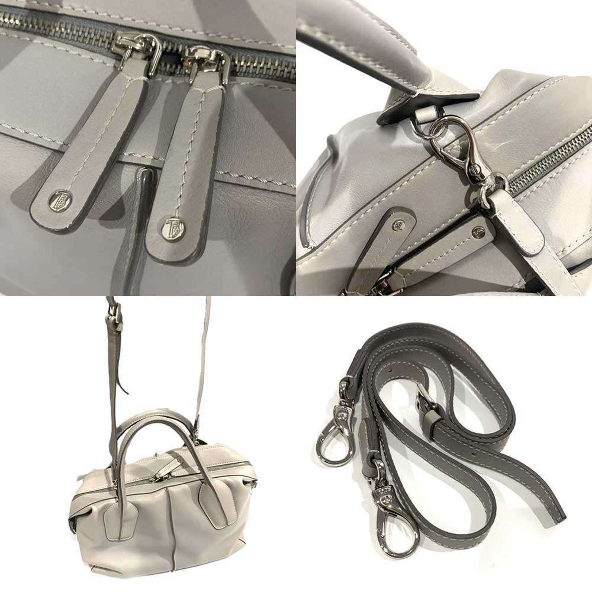 Tod's Tod's D-Styling Shoulder Bag/Handbag, 2-Way, Gray Size ONE SIZE - 7 Thumbnail