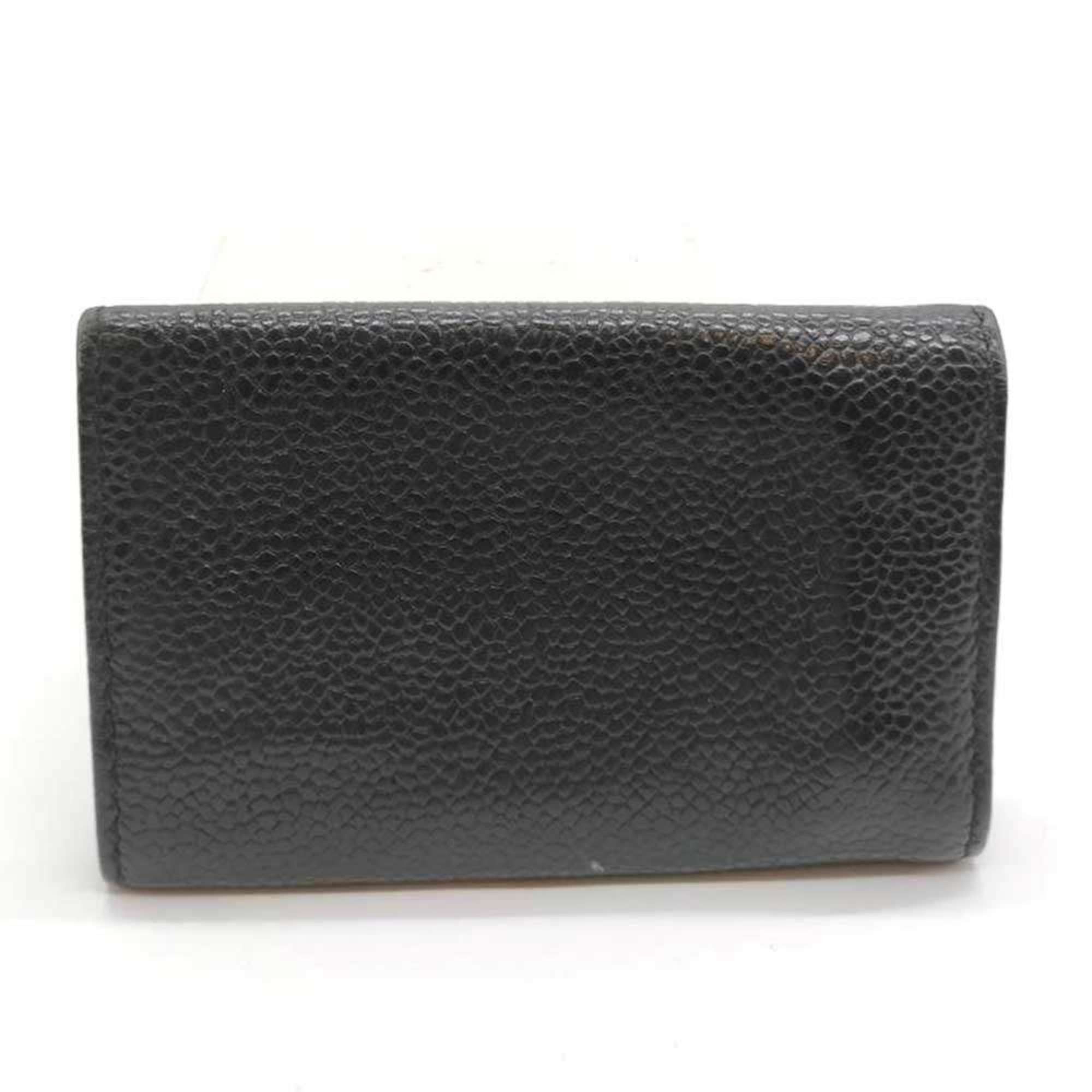 Chanel CHANEL 6-ring key case in caviar leather, black with Coco mark Size ONE SIZE - 2 Thumbnail