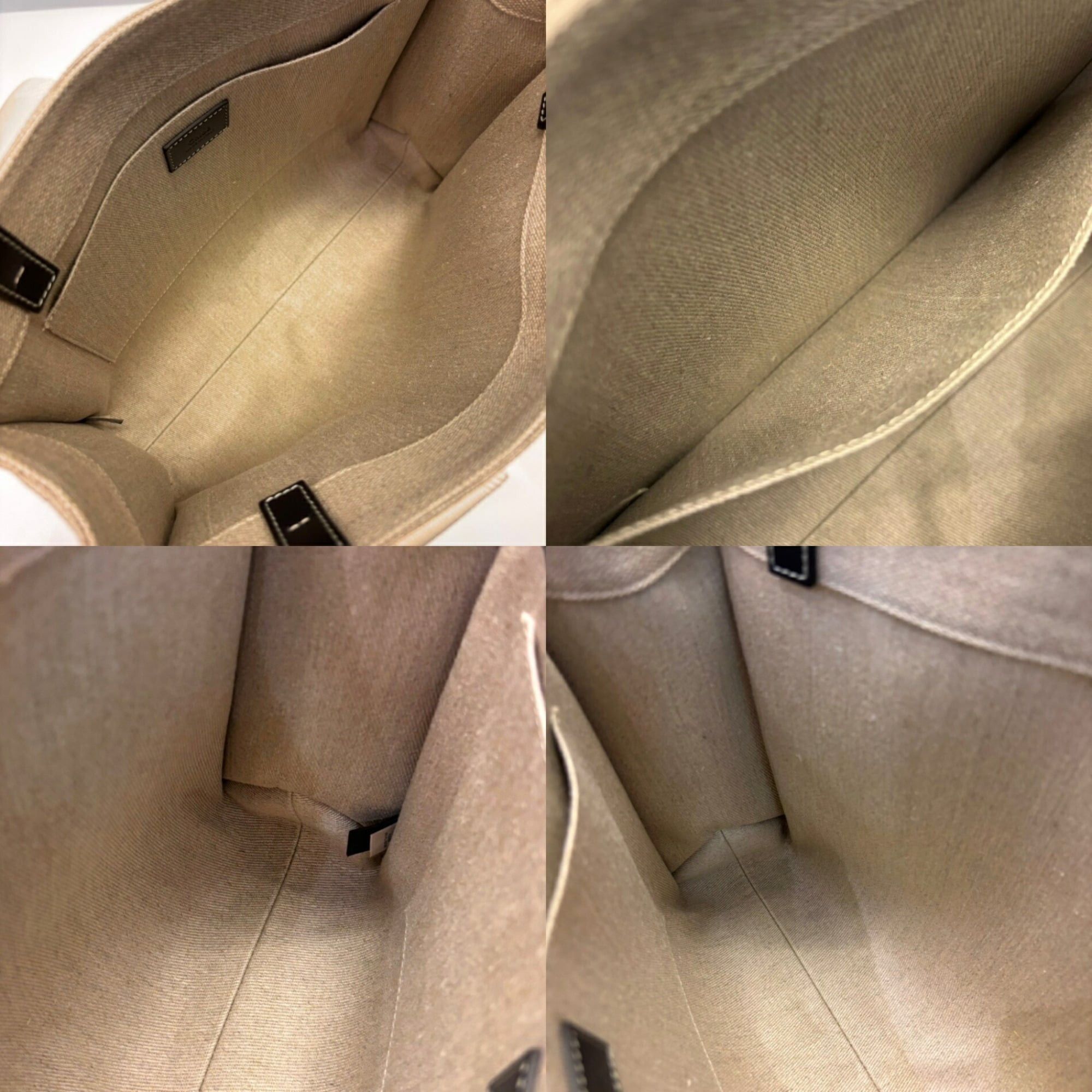 Chloe Chloé Chloe Woody Medium Tote Bag in Beige Canvas (CHC21US383E6691J) Size ONE SIZE - 6 Thumbnail