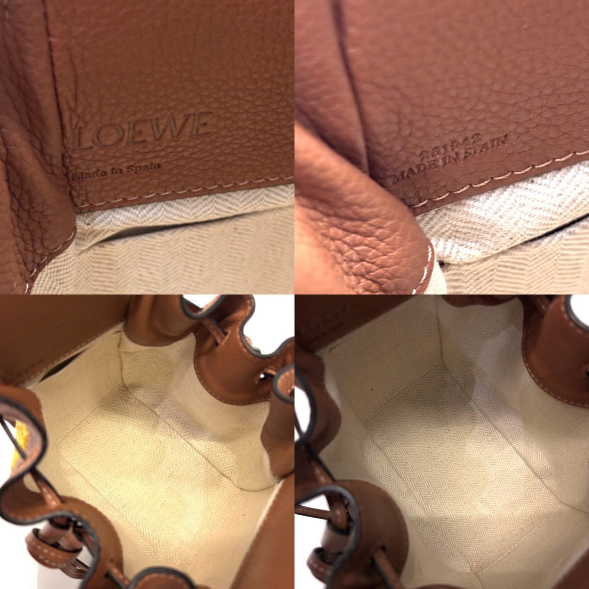 Loewe LOEWE Hammock Floral Handbag Anagram Flower 303.30.V07 Size ONE SIZE - 7 Thumbnail