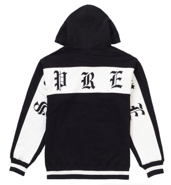 Supreme Supreme Old English Zip Up Hooded Sweatshirt SS19 (Black