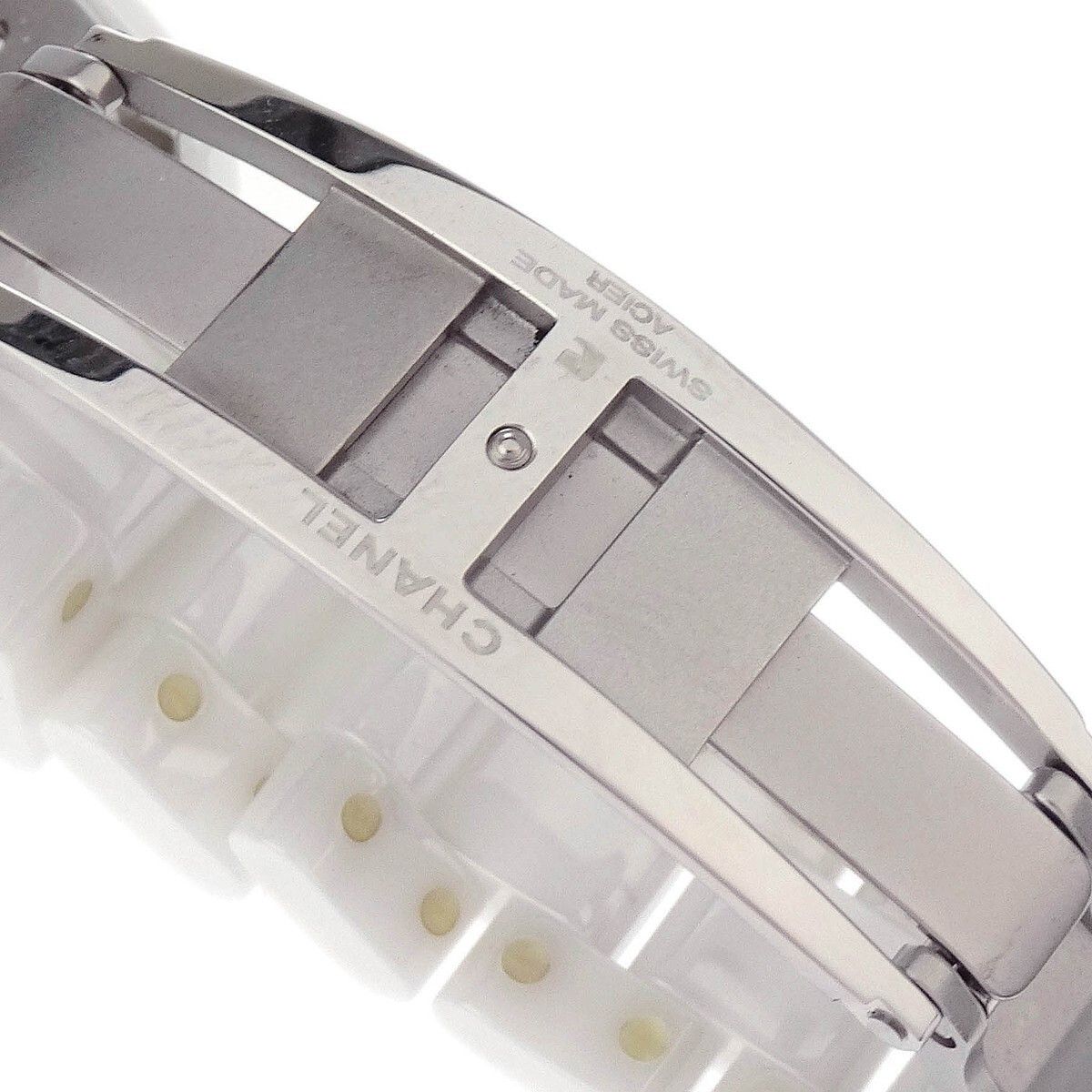 Chanel Chanel J12 Quartz Watch Ceramic and Stainless Steel with Diamond Markers Size ONE SIZE - 6 Thumbnail