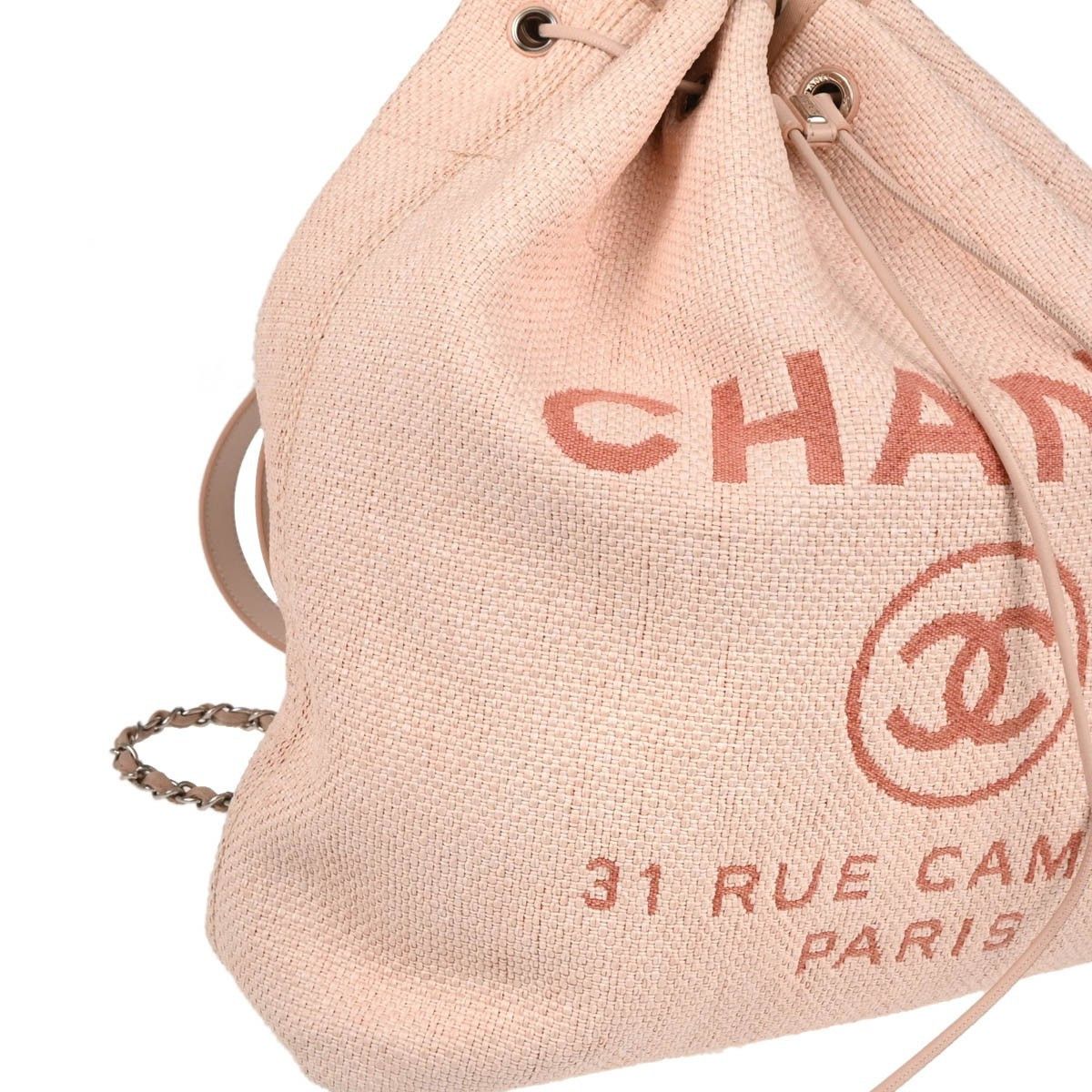 Chanel Chanel Deauville Backpack Canvas Size ONE SIZE - 3 Thumbnail