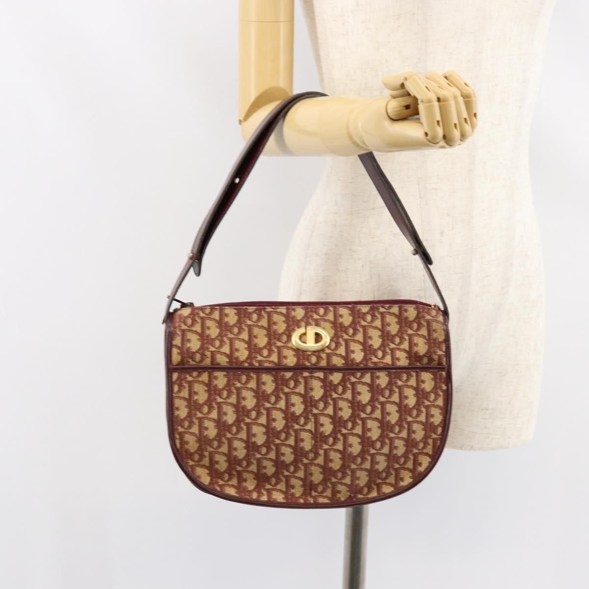 Dior Christian Dior Vintage Trotter Shoulder Bag Canvas Size ONE SIZE - 13 Thumbnail