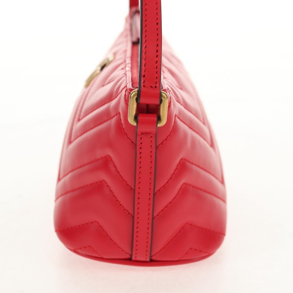 Gucci Gucci GG Marmont Pochette Shoulder Matelasse Leather Size ONE SIZE - 3 Thumbnail