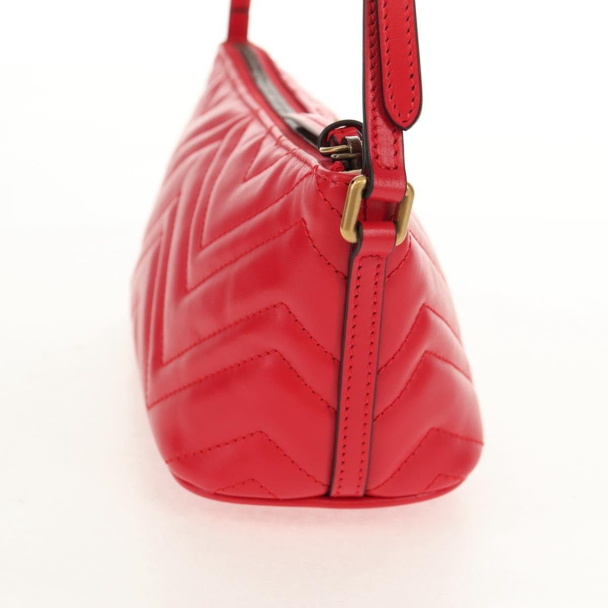 Gucci Gucci GG Marmont Pochette Shoulder Matelasse Leather Size ONE SIZE - 4 Thumbnail