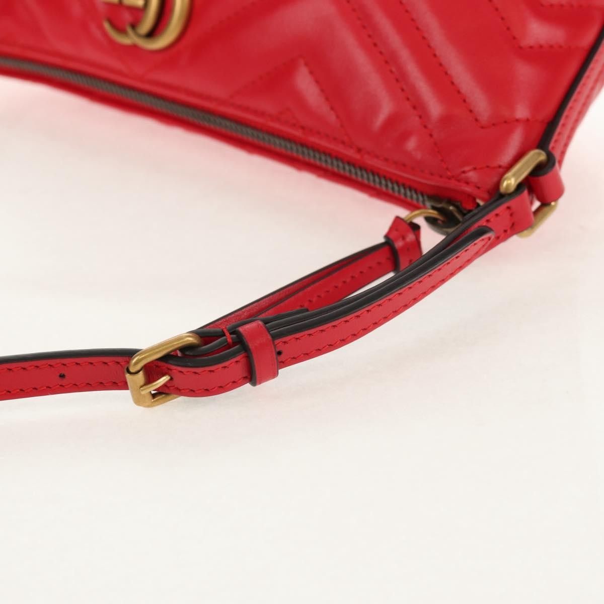 Gucci Gucci GG Marmont Pochette Shoulder Matelasse Leather Size ONE SIZE - 16 Thumbnail