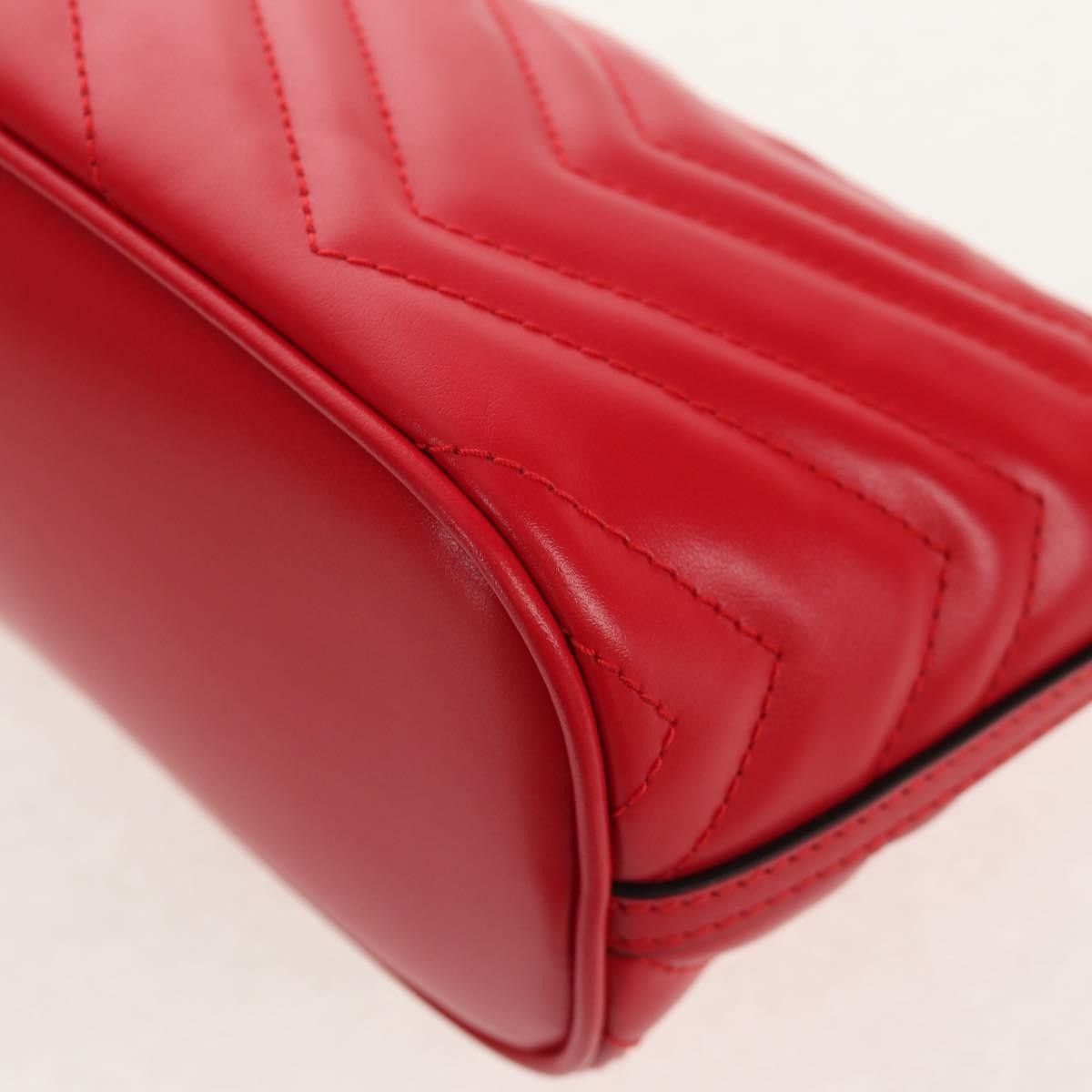 Gucci Gucci GG Marmont Pochette Shoulder Matelasse Leather Size ONE SIZE - 12 Thumbnail