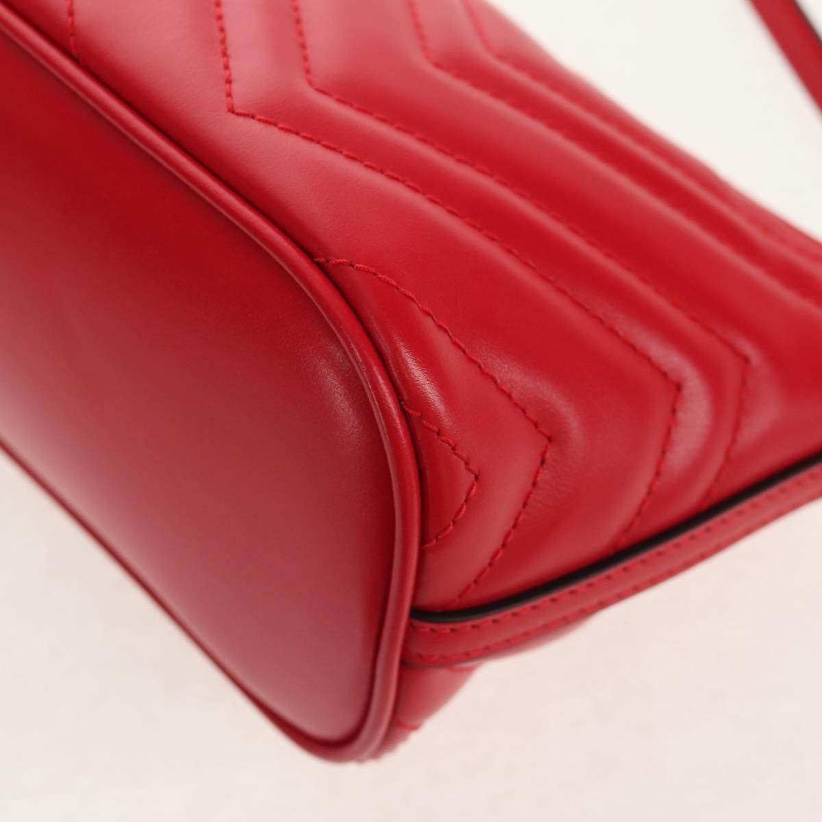 Gucci Gucci GG Marmont Pochette Shoulder Matelasse Leather Size ONE SIZE - 10 Thumbnail