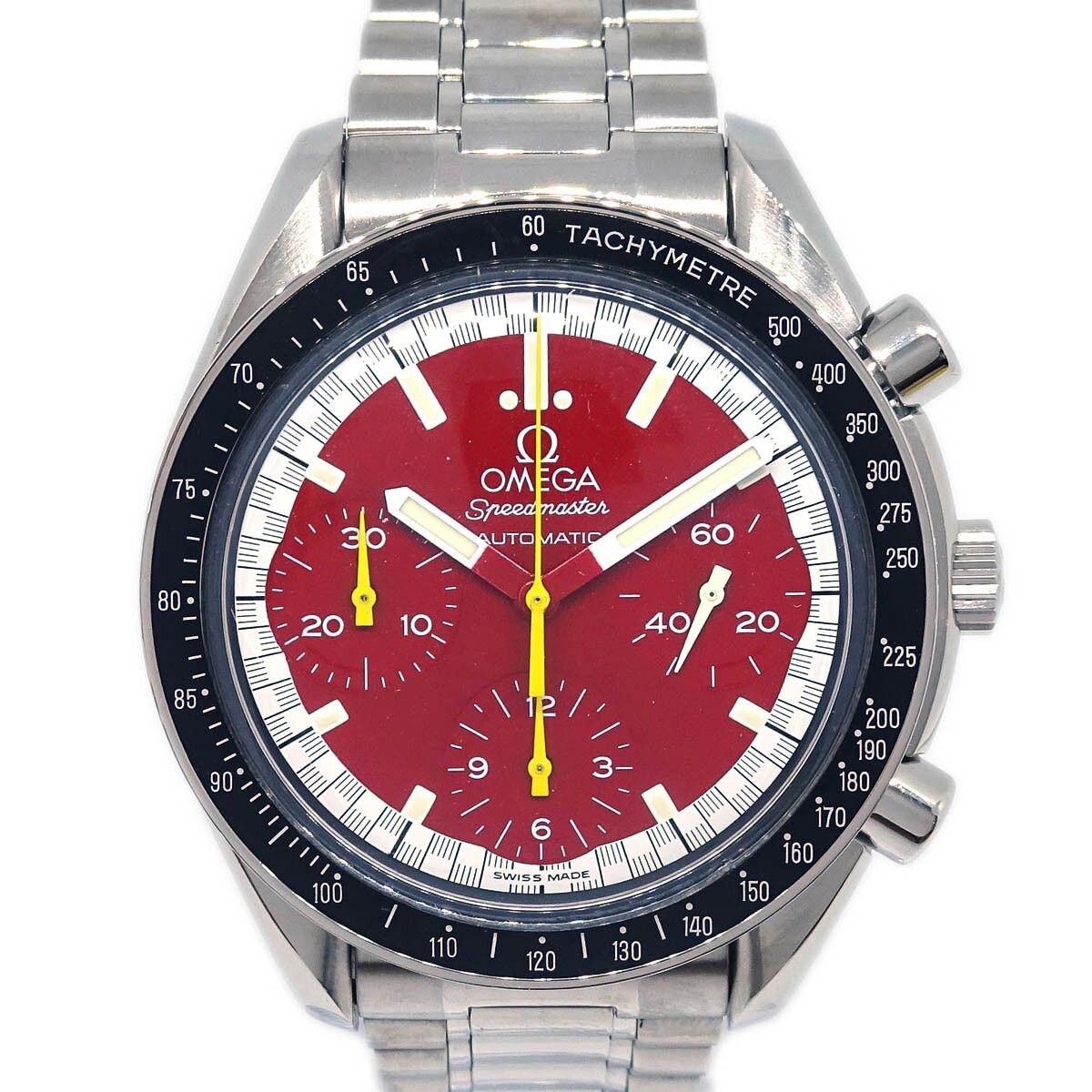 Omega Omega Speedmaster Michael Schumacher Chronograph Automatic Watch Stainless Steel Size ONE SIZE - 6 Thumbnail