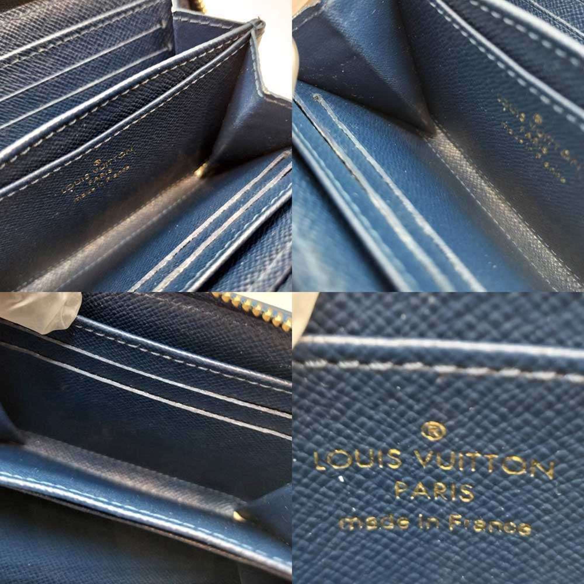 Louis Vuitton Louis Vuitton Zippy Coin Purse, Monogram Jacquard Denim, Blue, Round, M81185 Size ONE SIZE - 5 Thumbnail