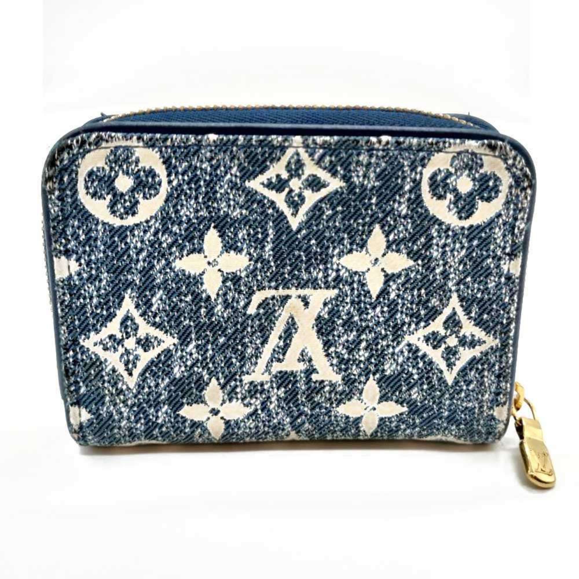 Louis Vuitton Louis Vuitton Zippy Coin Purse, Monogram Jacquard Denim, Blue, Round, M81185 Size ONE SIZE - 2 Thumbnail