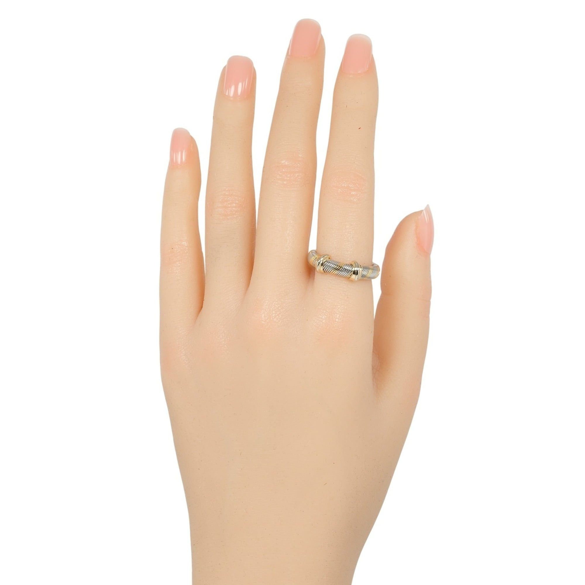 Cartier Cartier All Air Ciel Vintage Ring, Size 11.5, 18K Yellow Gold and Stainless Steel, Approx. 5.7g Size ONE SIZE - 2 Thumbnail