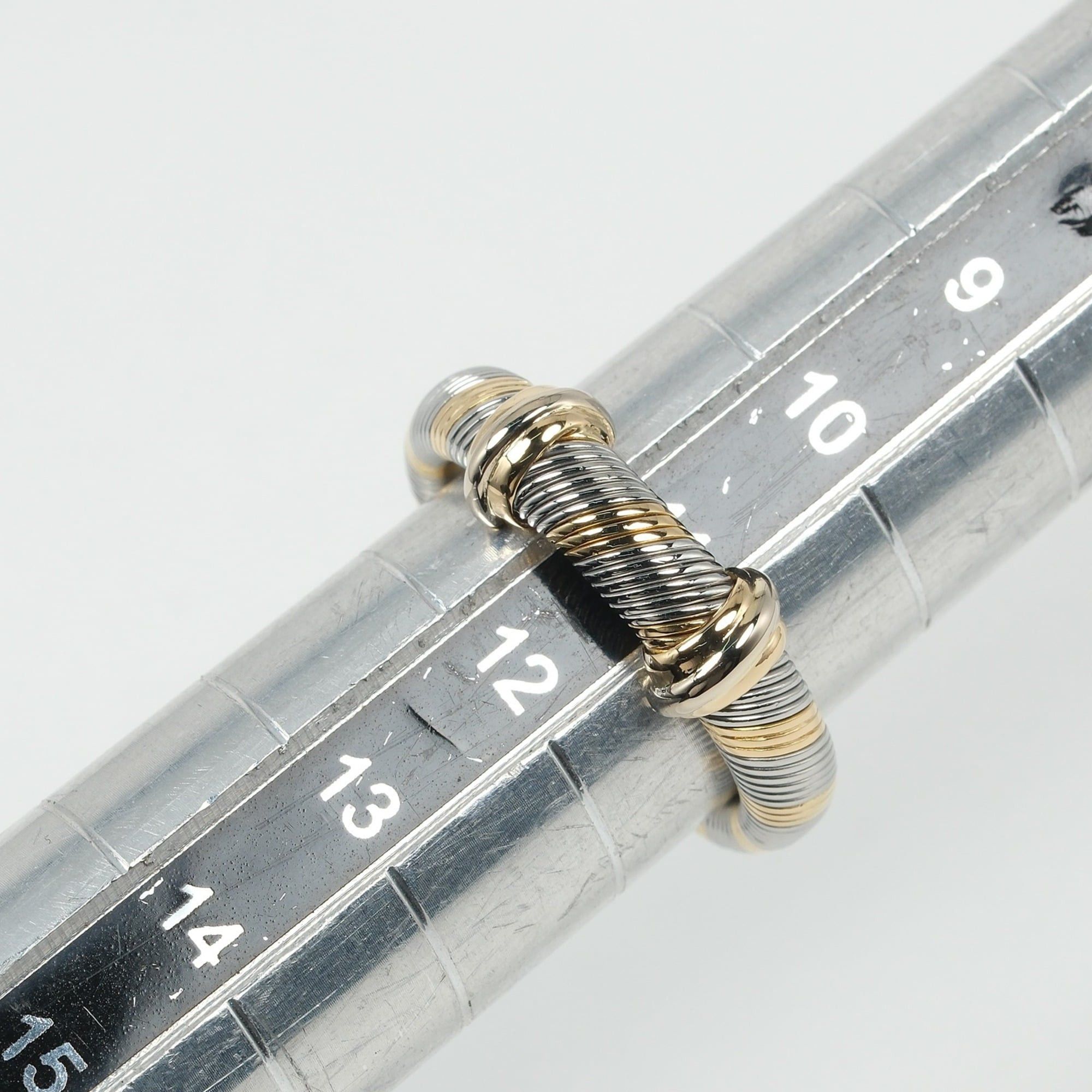 Cartier Cartier All Air Ciel Vintage Ring, Size 11.5, 18K Yellow Gold and Stainless Steel, Approx. 5.7g Size ONE SIZE - 10 Thumbnail