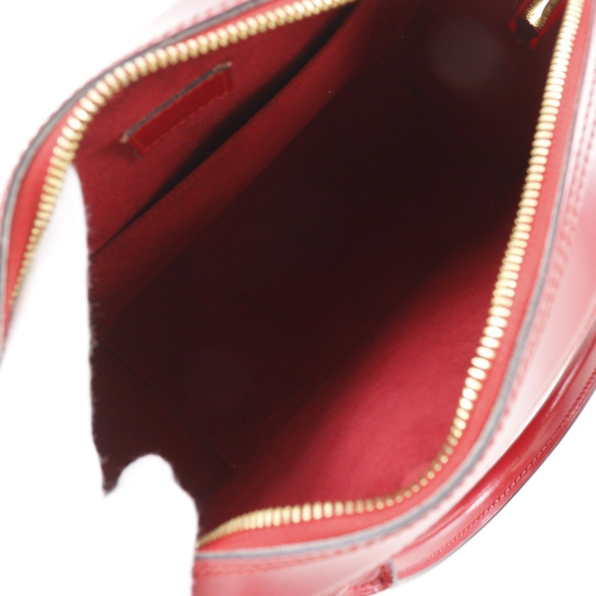 Louis Vuitton Louis Vuitton Sablon Handbag M52047 Epi Leather 1998 Red TH0918 A5 Double Zipper Women's Size ONE SIZE - 6 Thumbnail