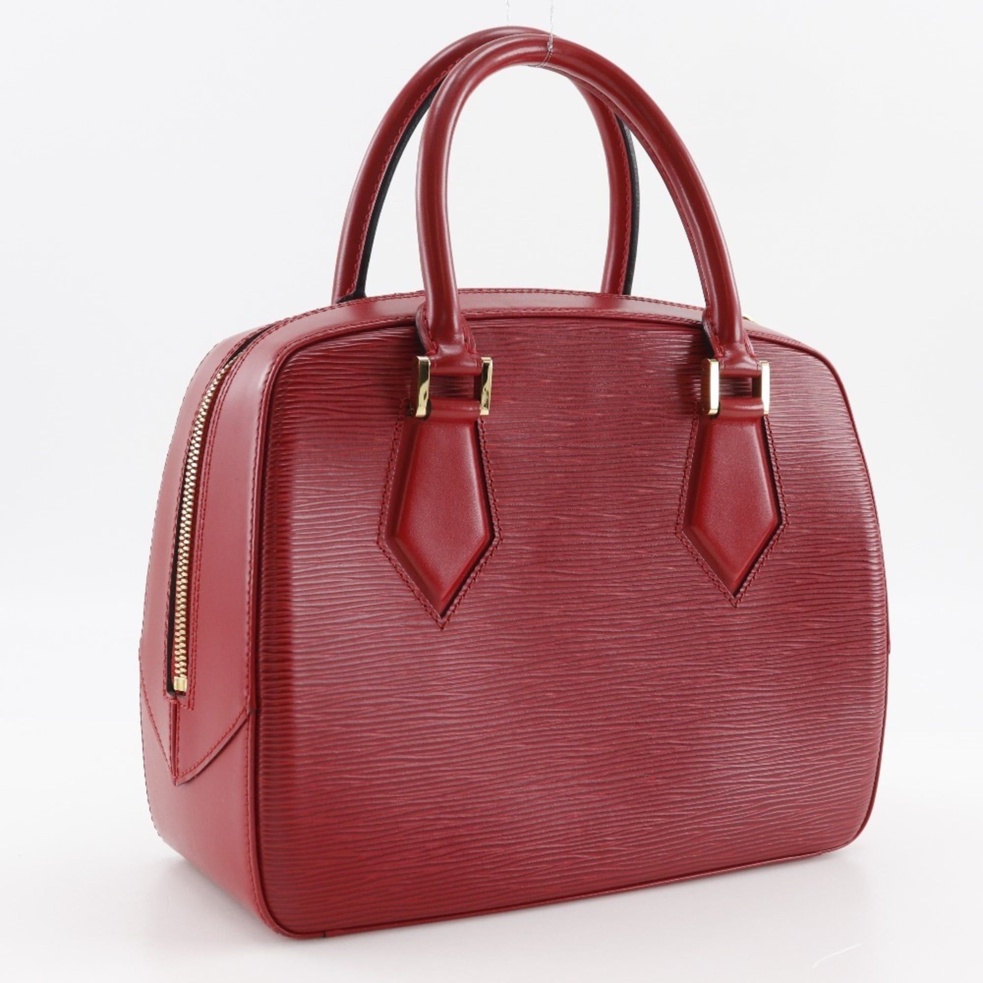 Louis Vuitton Louis Vuitton Sablon Handbag M52047 Epi Leather 1998 Red TH0918 A5 Double Zipper Women's Size ONE SIZE - 3 Thumbnail