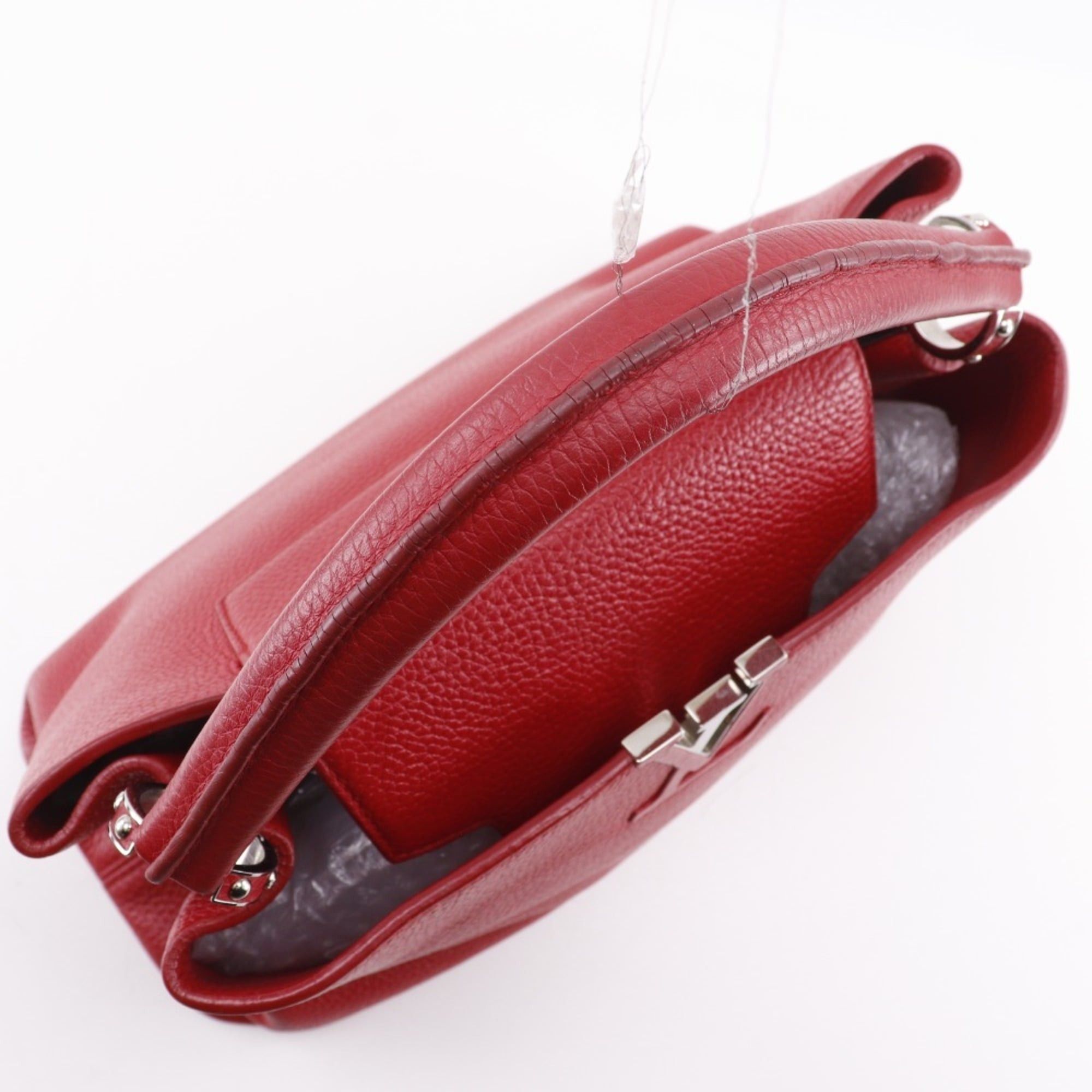 Louis Vuitton Louis Vuitton Capucines MM Handbag Parnassus M94412 x Taurillon Leather 2015 Red TR2125 A5 Flap CAPCSINE Women's Size ONE SIZE - 5 Thumbnail