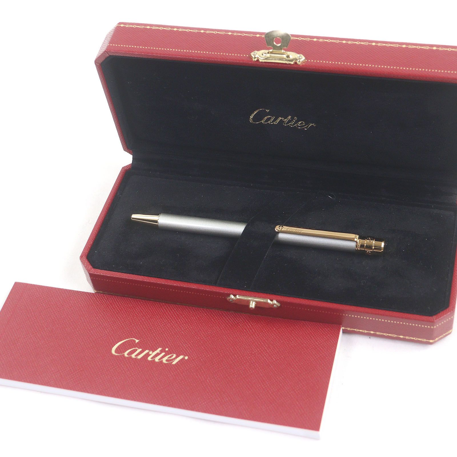 Cartier Cartier Cartier Santos de Cartier Ballpoint Pen Metal Pen DUTY FREE for USA Size ONE SIZE - 2 Thumbnail