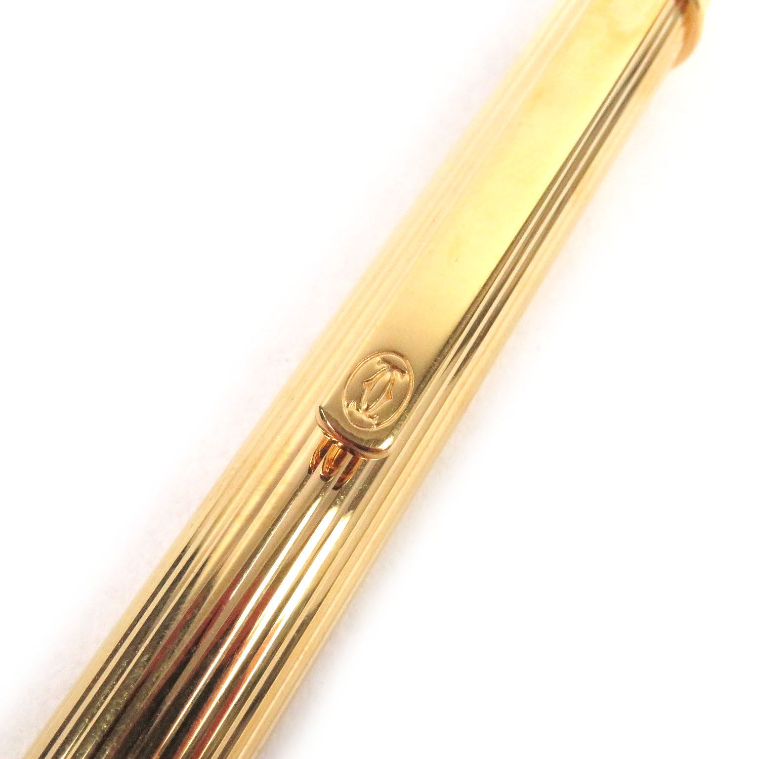 Cartier Cartier Cartier Must de Cartier Stripe Ballpoint Pen Metal Pen DUTY FREE for USA Size ONE SIZE - 6 Thumbnail