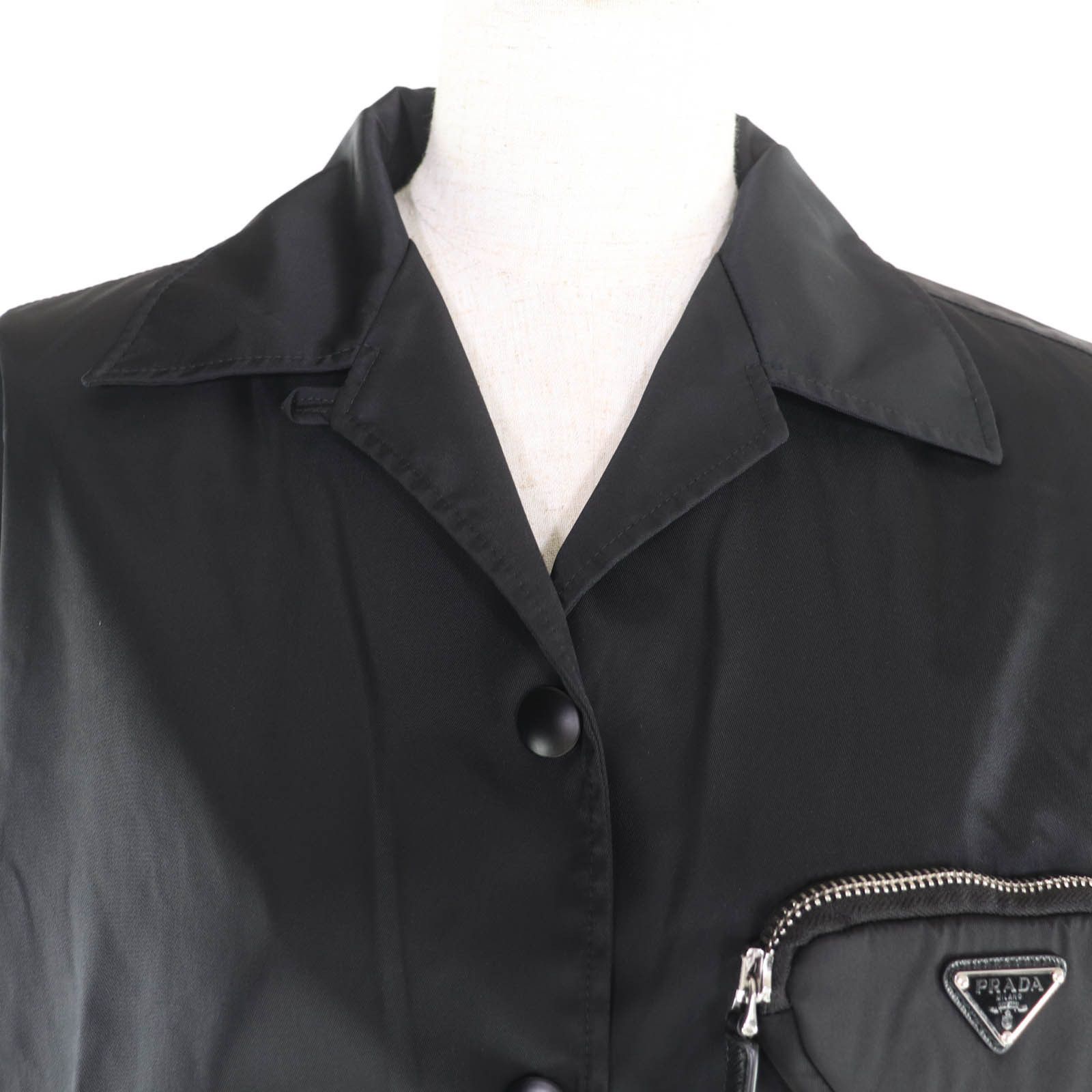 Prada Prada Prada Recycled Polyamide Short Sleeve Shirt Others Tops DUTY FREE for USA Size ONE SIZE - 4 Thumbnail