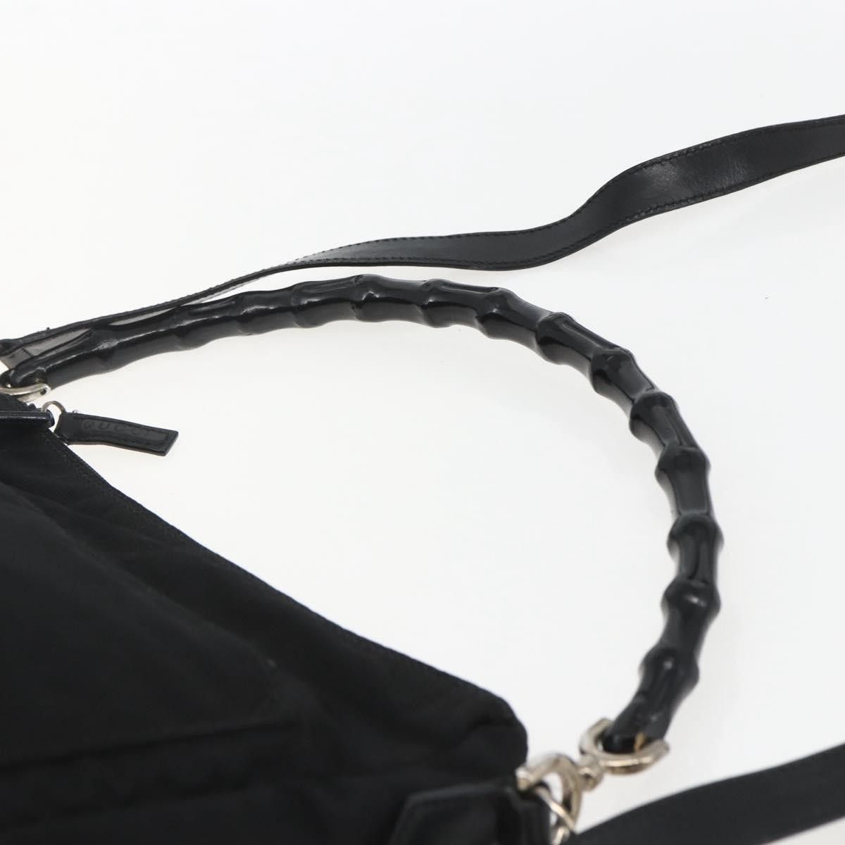 Gucci Gucci Vintage Bamboo Shoulder Bag Nylon Size ONE SIZE - 18 Thumbnail