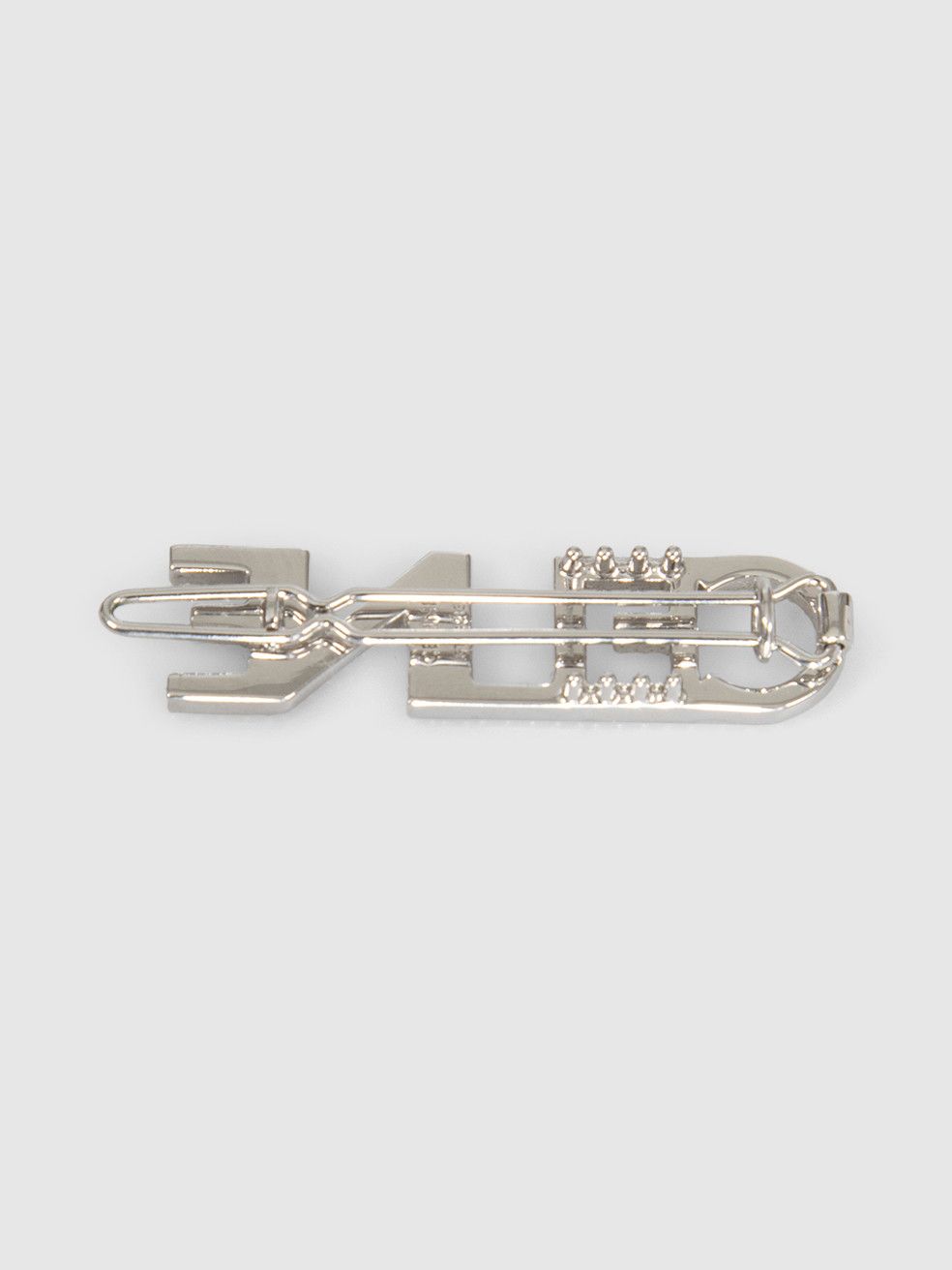 Celine Silver Logo Crystal Hair Clip Size ONE SIZE - 4 Thumbnail