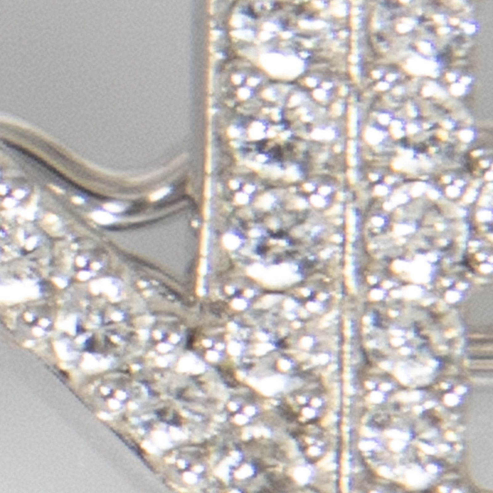 Celine Silver Logo Crystal Hair Clip Size ONE SIZE - 5 Thumbnail