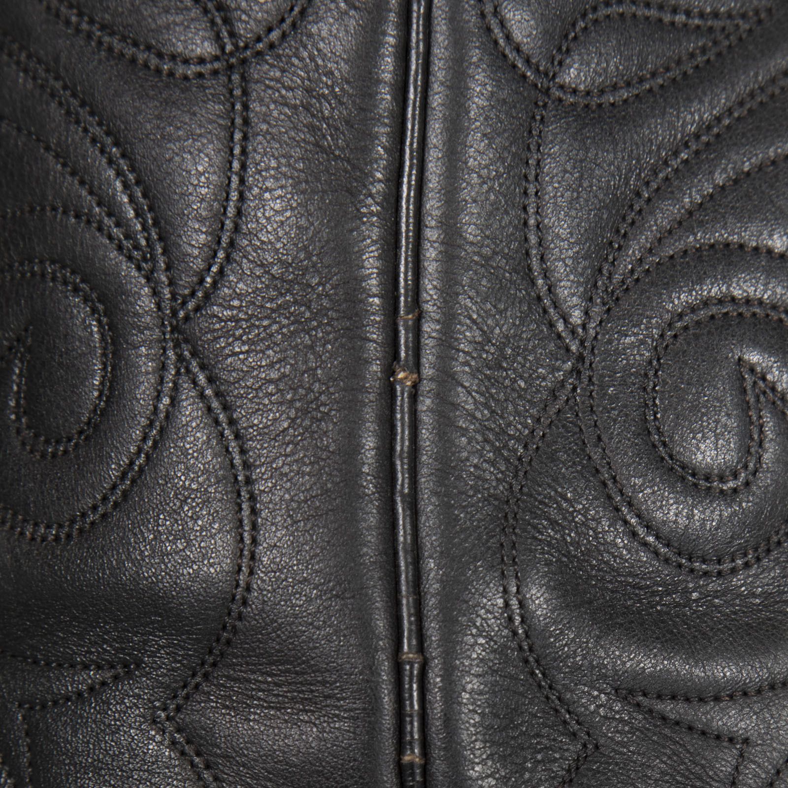 Frye Black Leather Cowboy Knee High Boots Size US 8 / IT 38 - 5 Thumbnail