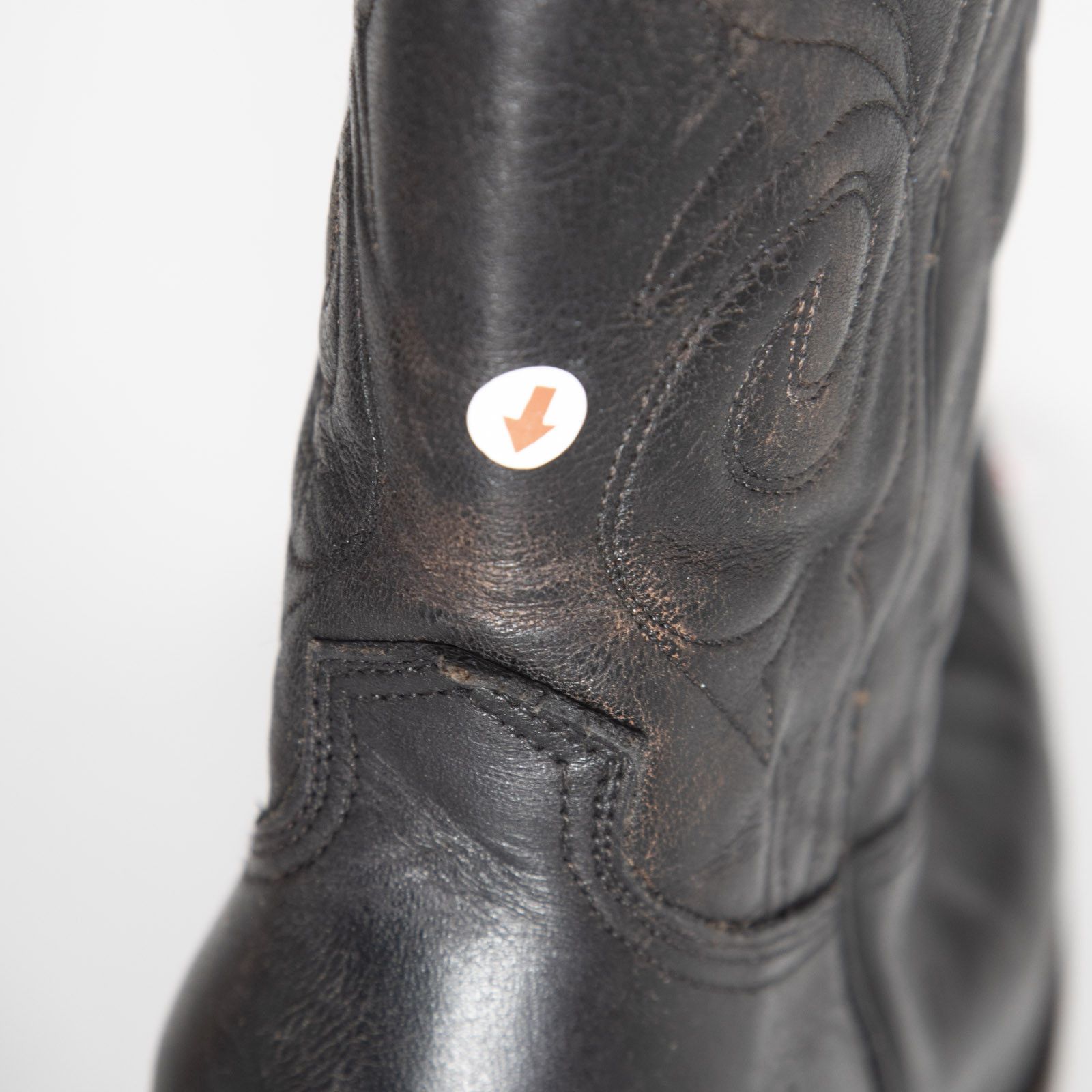 Frye Black Leather Cowboy Knee High Boots Size US 8 / IT 38 - 13 Thumbnail
