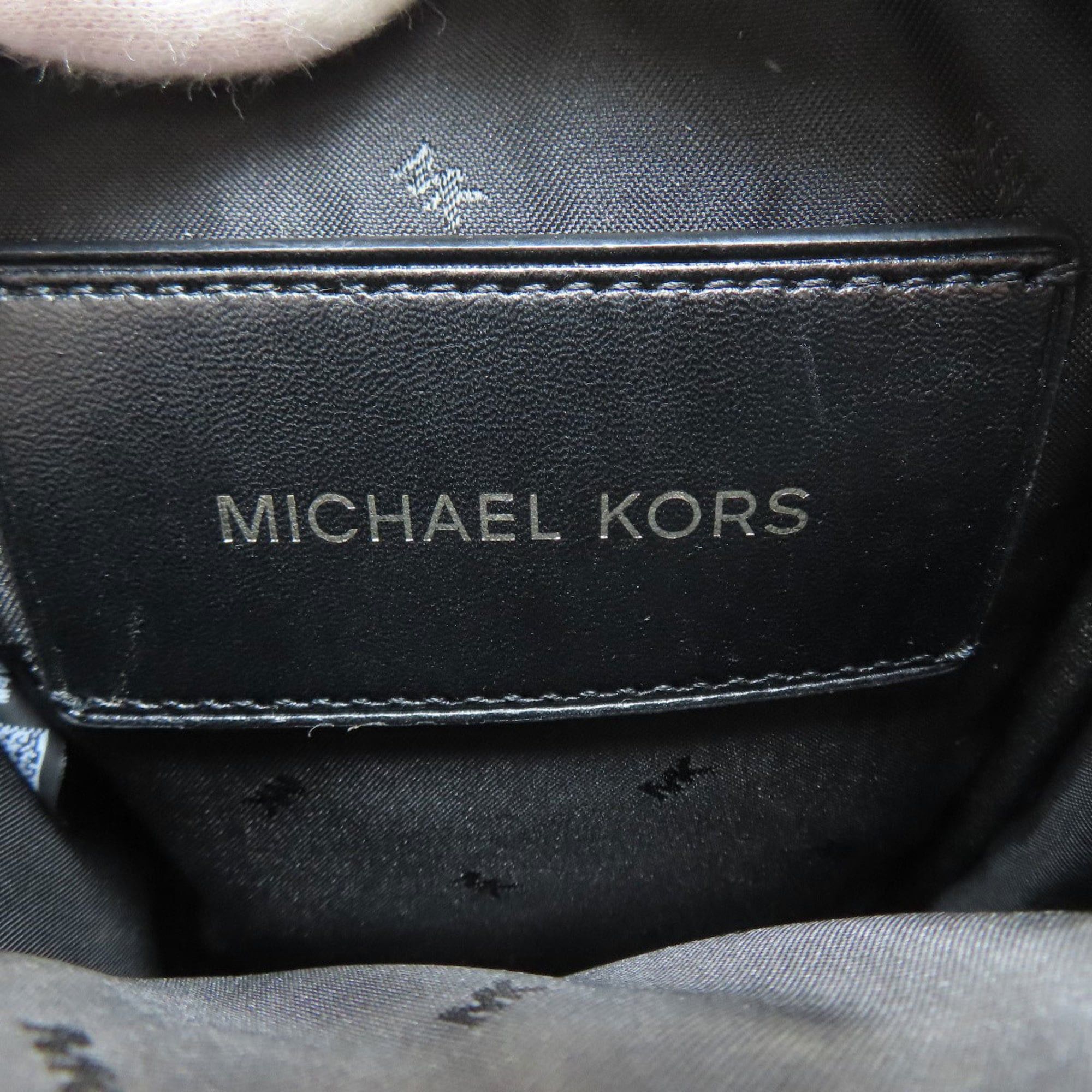 Michael Kors Michael Kors MK Logo Shoulder Bag Leather/Nylon Women's Size ONE SIZE - 6 Thumbnail