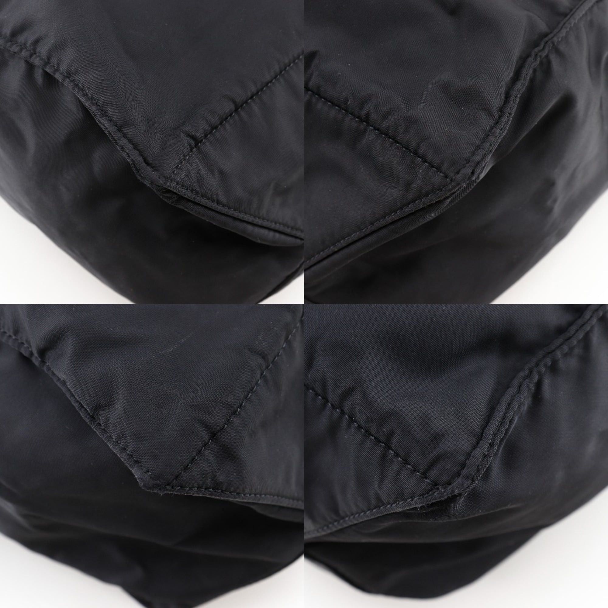 Prada Prada 2-Way Shoulder Tote Bag, Black Nylon, A4 Size, Open, Women's Size ONE SIZE - 4 Thumbnail