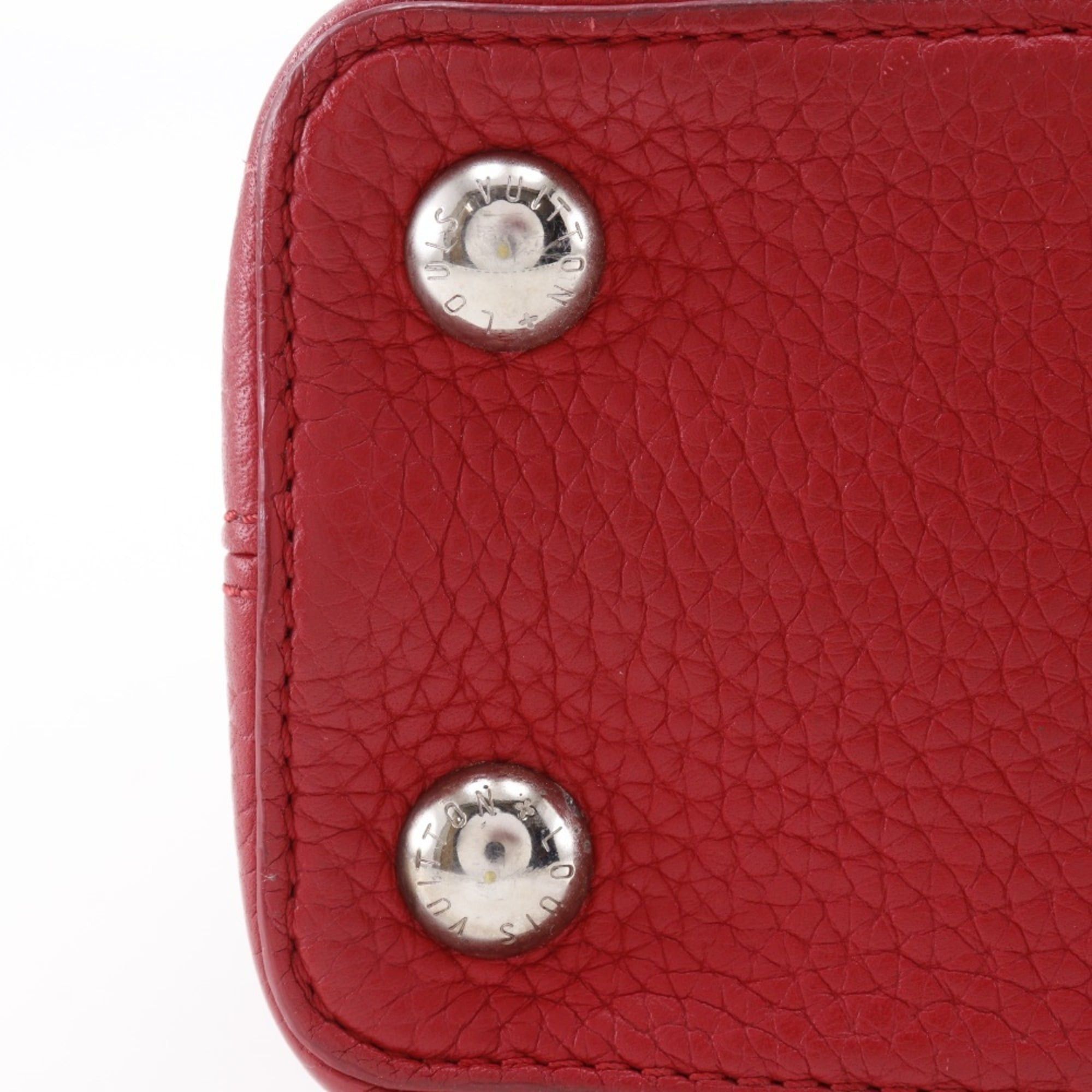 Louis Vuitton Louis Vuitton Capusines BB Handbag, 2-Way Shoulder Bag, M94754, Taurillon Leather, Red, TR2135, Flap, Capusine BB, Women's Size ONE SIZE - 13 Thumbnail