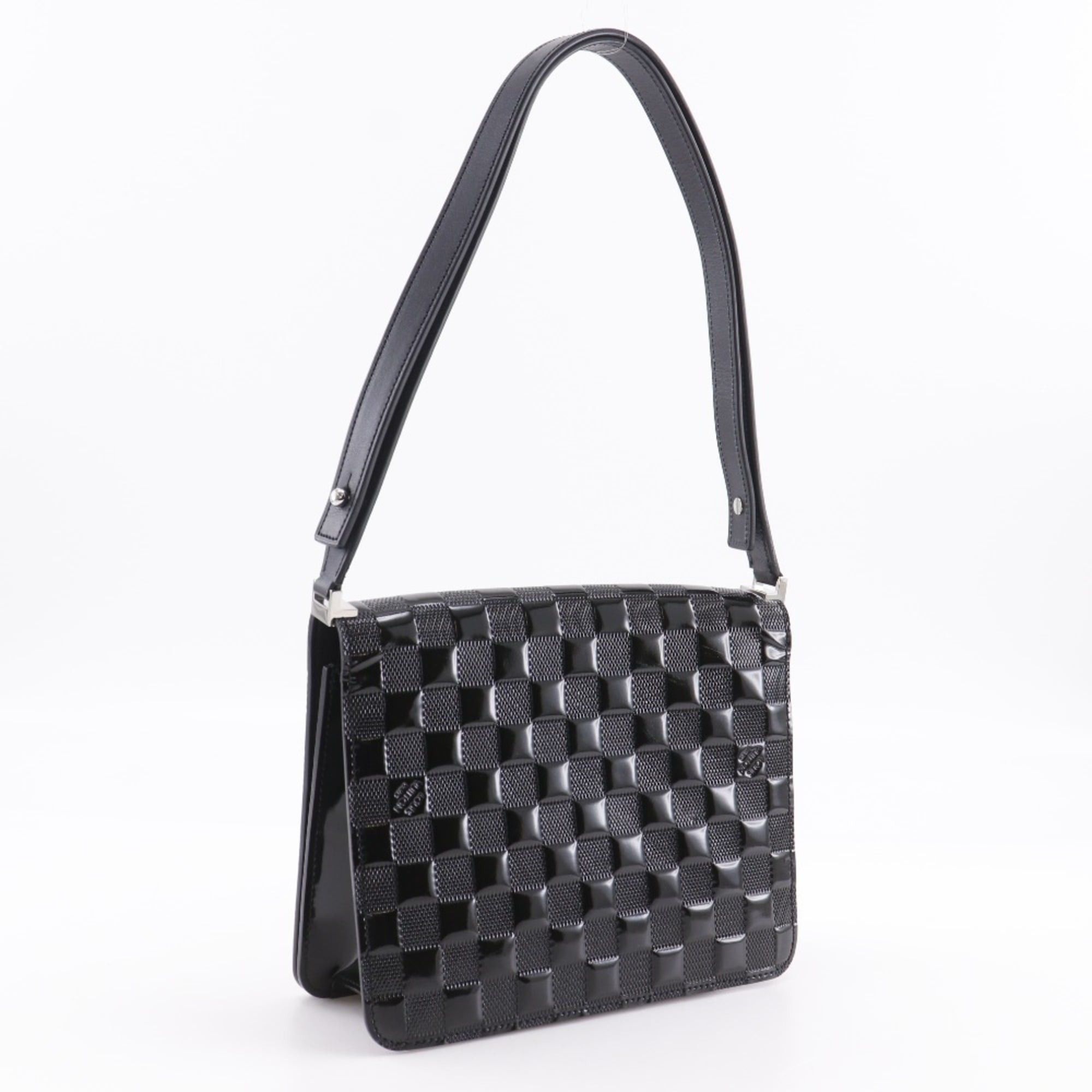 Louis Vuitton Louis Vuitton Cabaret Shoulder Bag Damier M92124 Vernis Noir Black with Magnetic closure for Women Size ONE SIZE - 3 Thumbnail