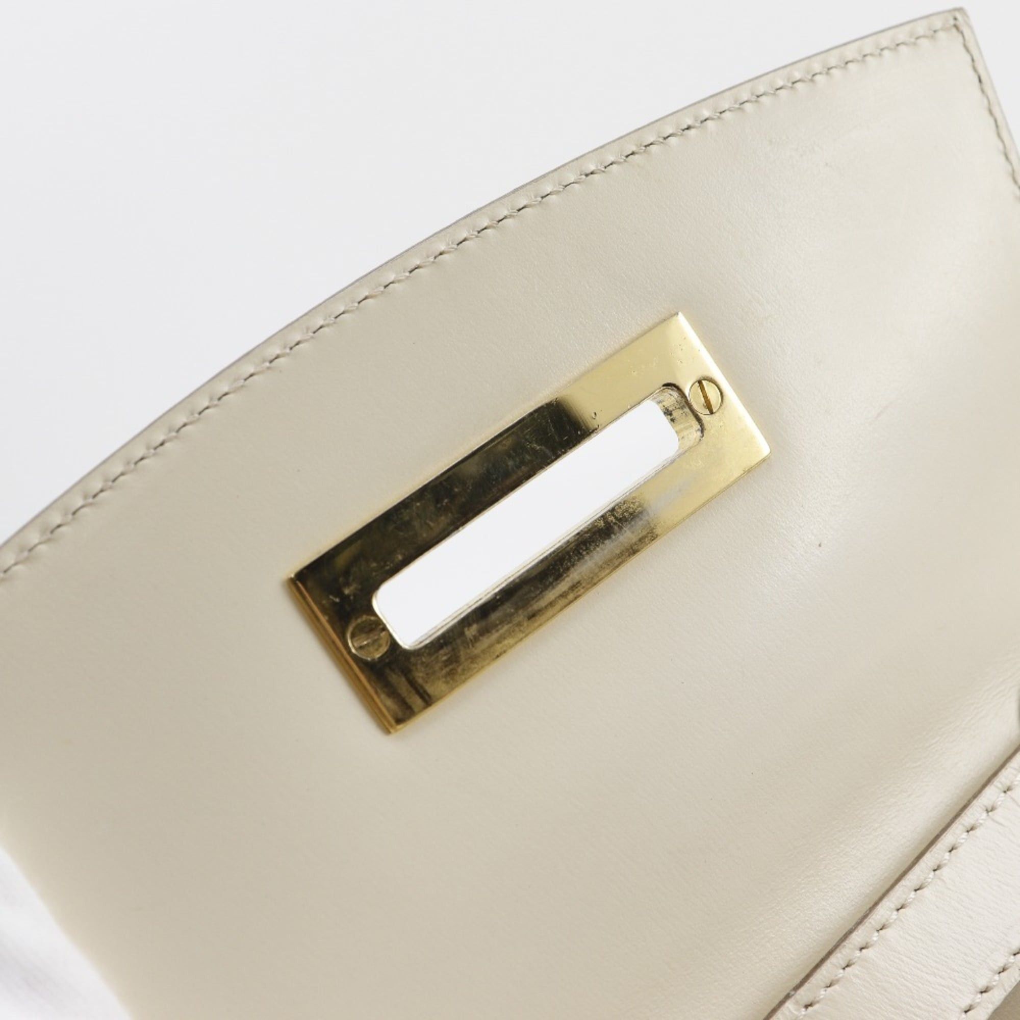 Celine Celine 2-Way Shoulder Handbag, Vintage Calfskin, White, 2-Way, Flap, Women's Size ONE SIZE - 15 Thumbnail