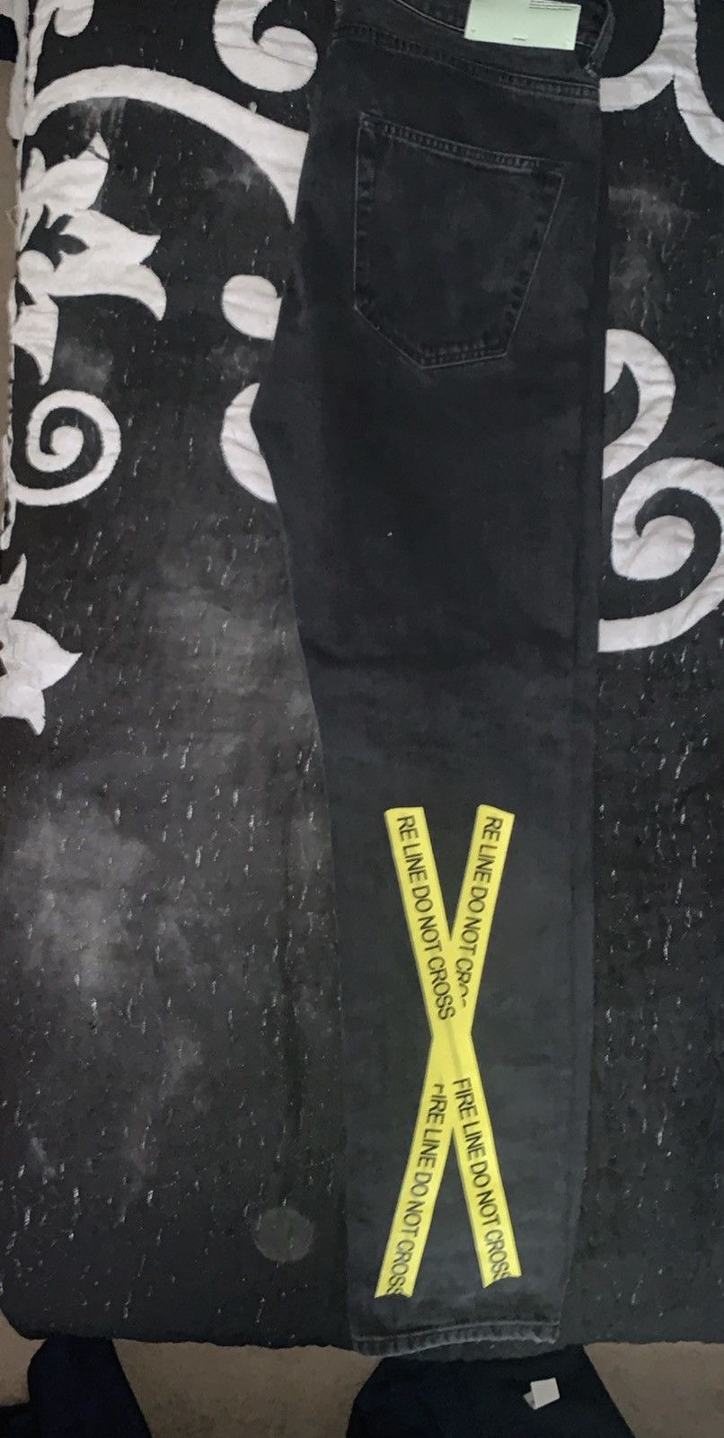 Off white 2024 firetape jeans