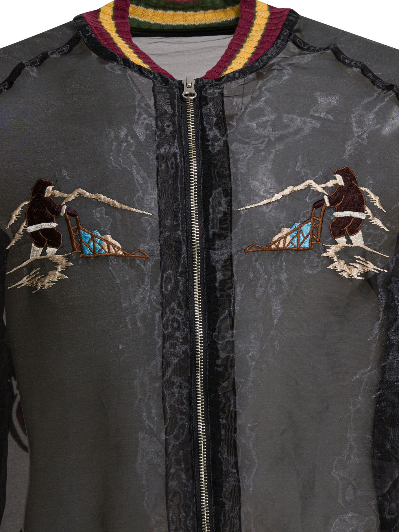 Kapital Kapital Sheer Pearl Mosquito Guard Bomber Jacket tag size 3 Men - USA Duties Paid Size US L / EU 52-54 / 3 - 3 Thumbnail